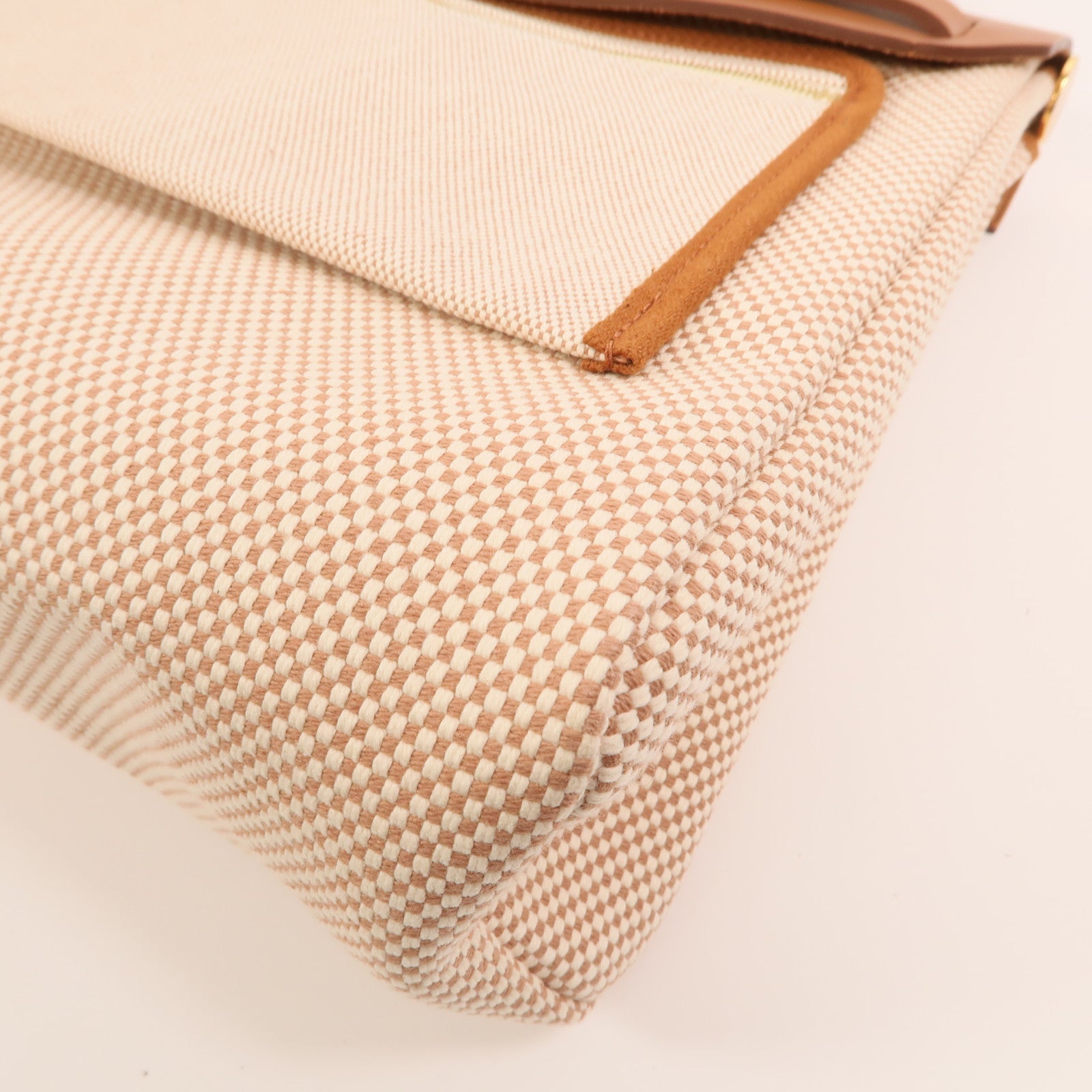 HERMES 帆布Herbag PM金扣手挽肩背兩用袋