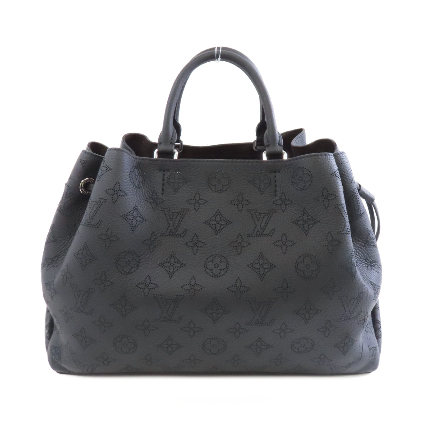 LOUIS VUITTON Monogram Empreinte Bella Tote銀扣手挽肩背兩用袋黑色