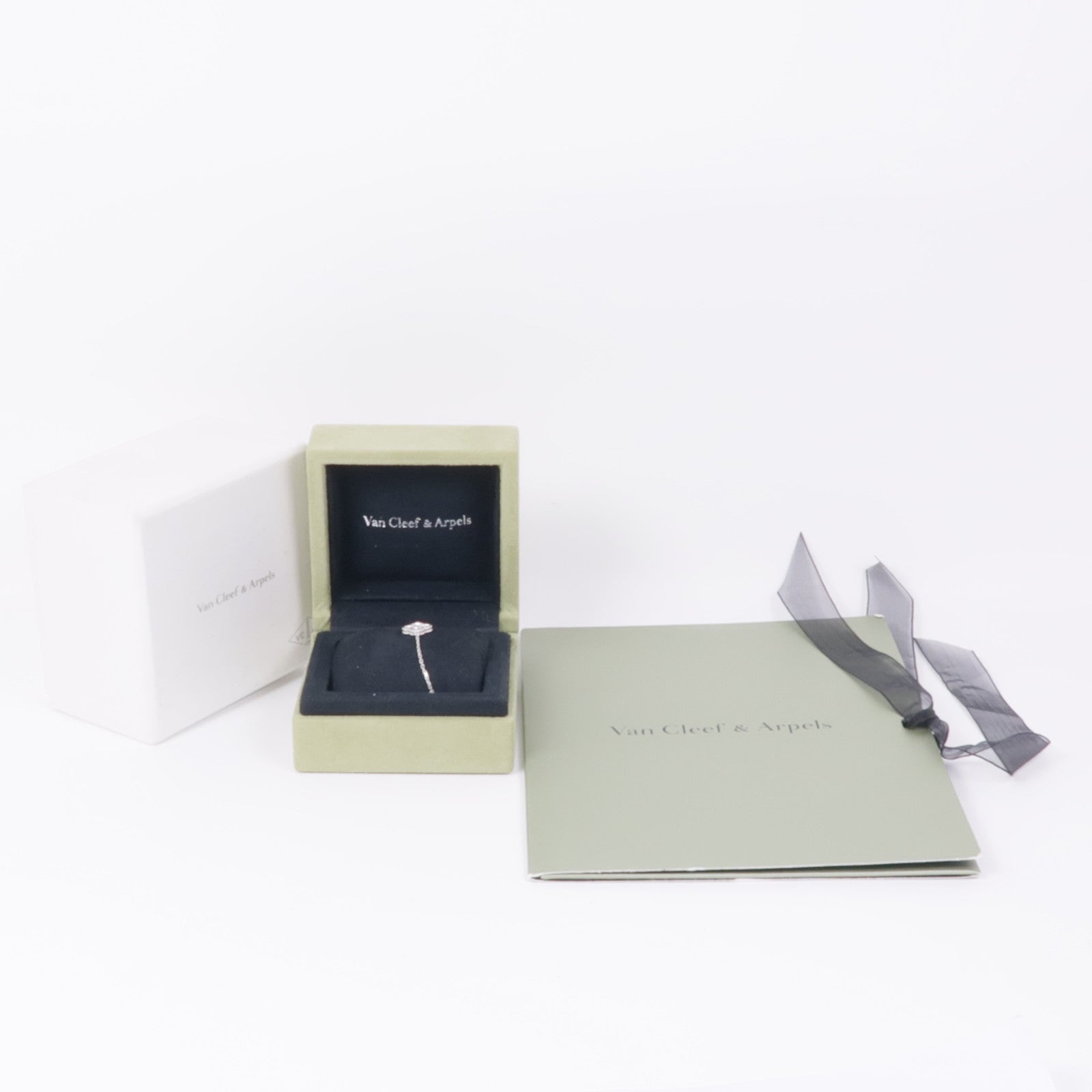 Van Cleef & Arpels 18K白金Sweet Alhambra Bracelet鑽石手鏈