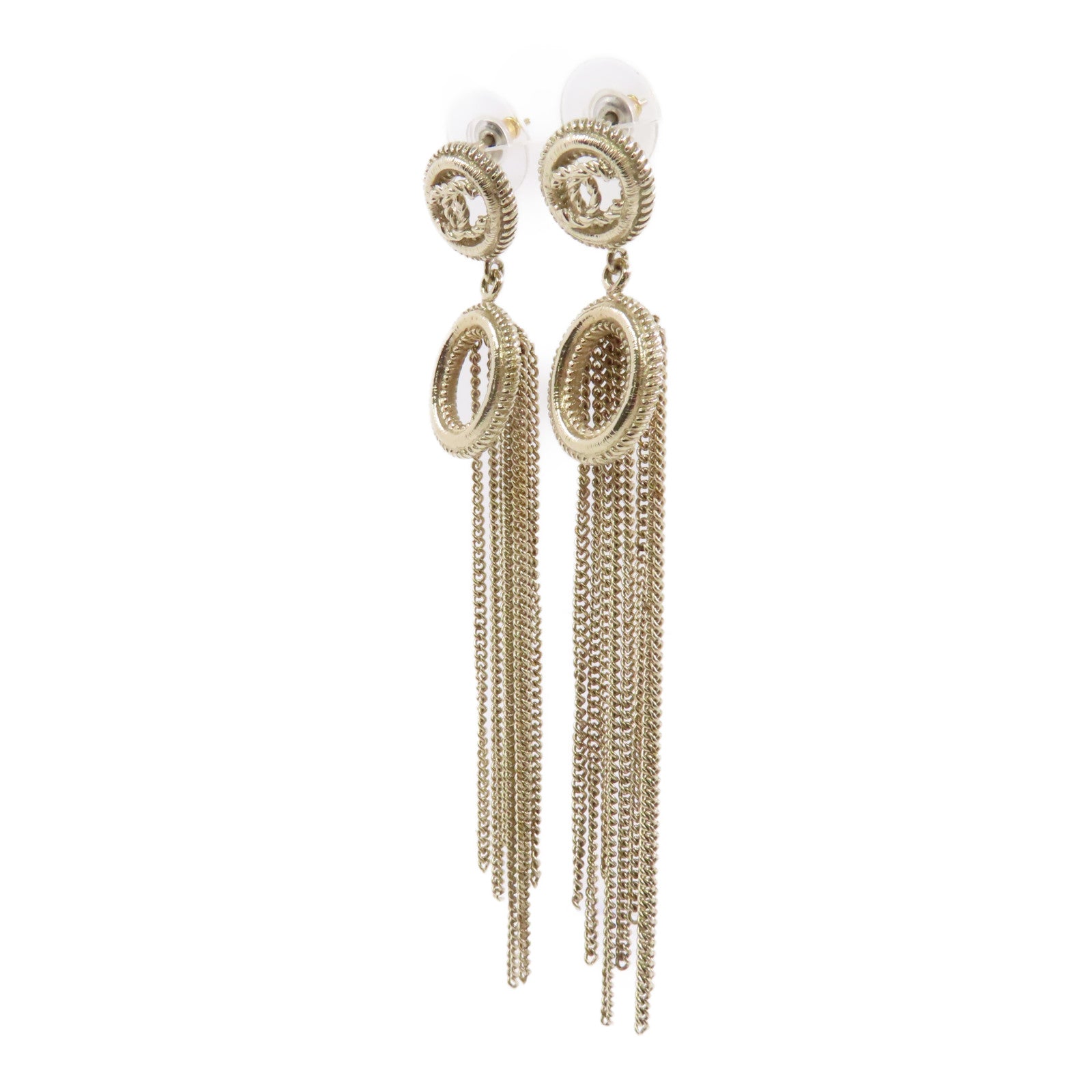 CHANEL 金屬Earrings耳環金色