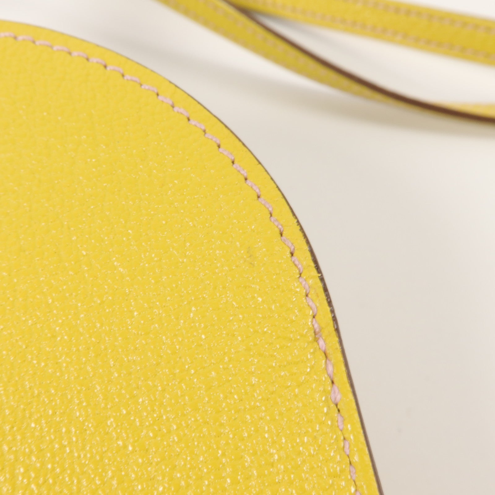 HERMES Chevre皮革In The Loop To Go PM電話肩背袋Lime