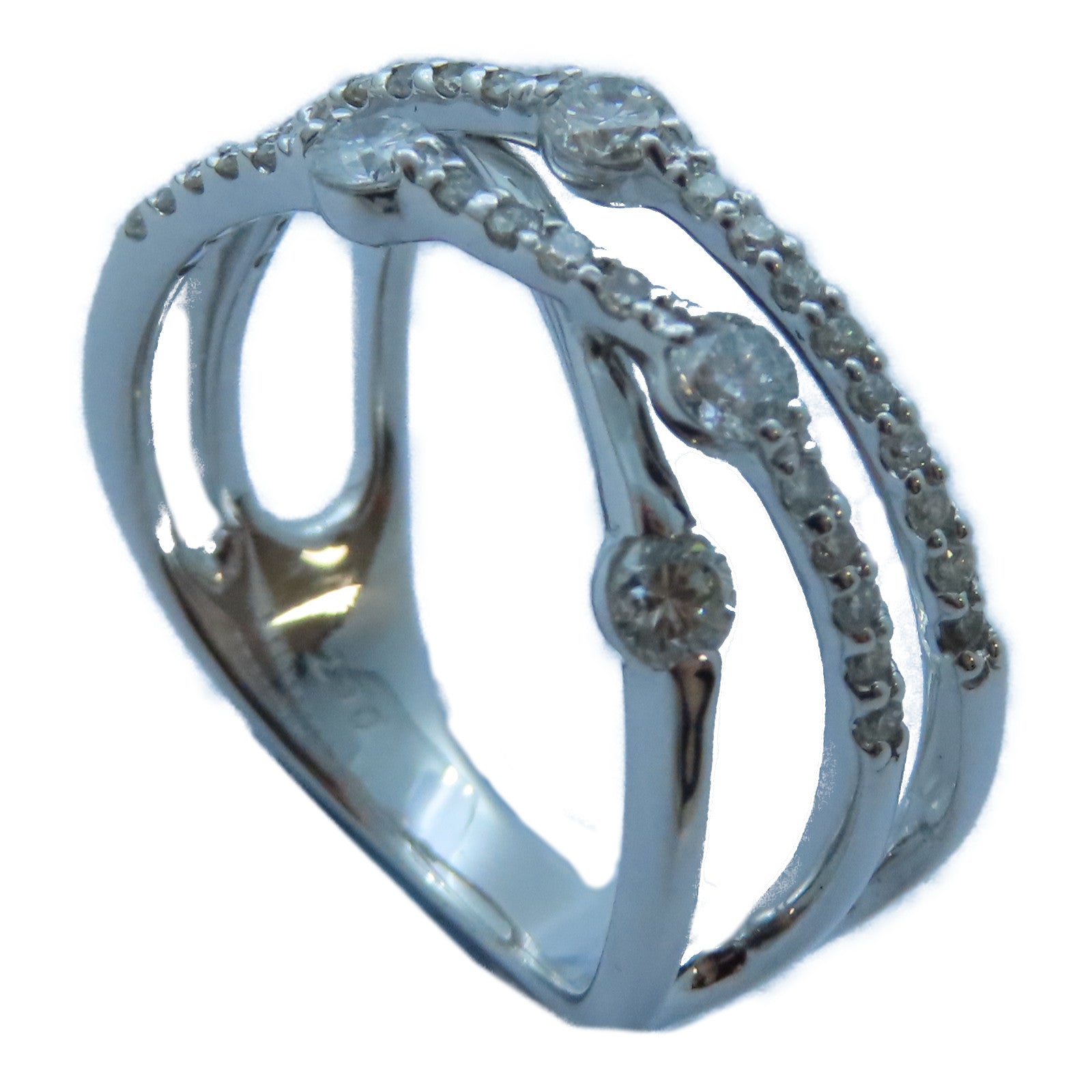 JEWELRY 【激減優惠】18K白金Diamond Ring 0.67ct鑽石戒指US#6.75