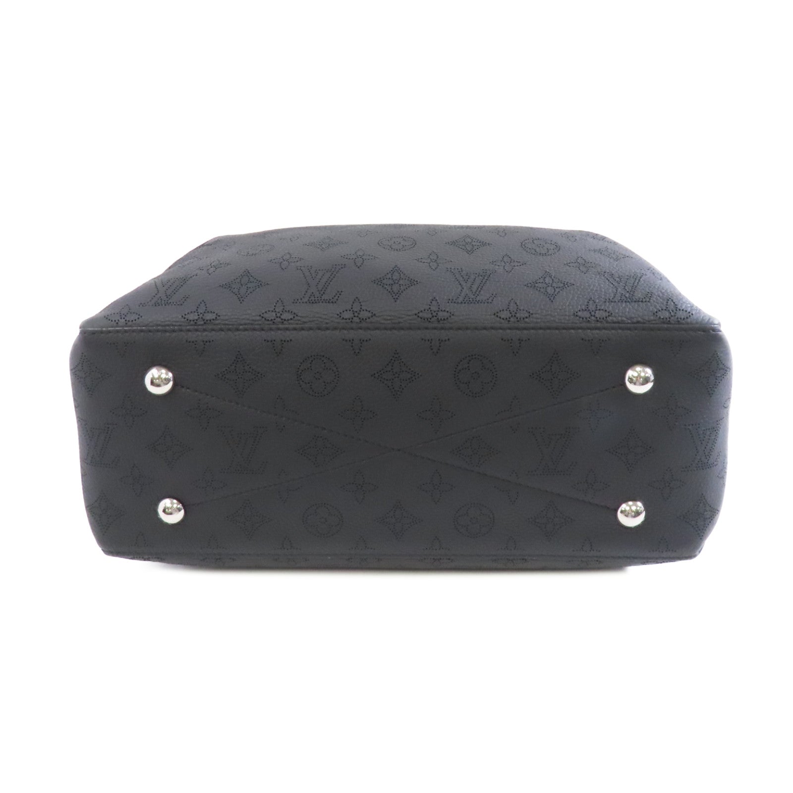 LOUIS VUITTON Monogram Empreinte Bella Tote銀扣手挽肩背兩用袋黑色