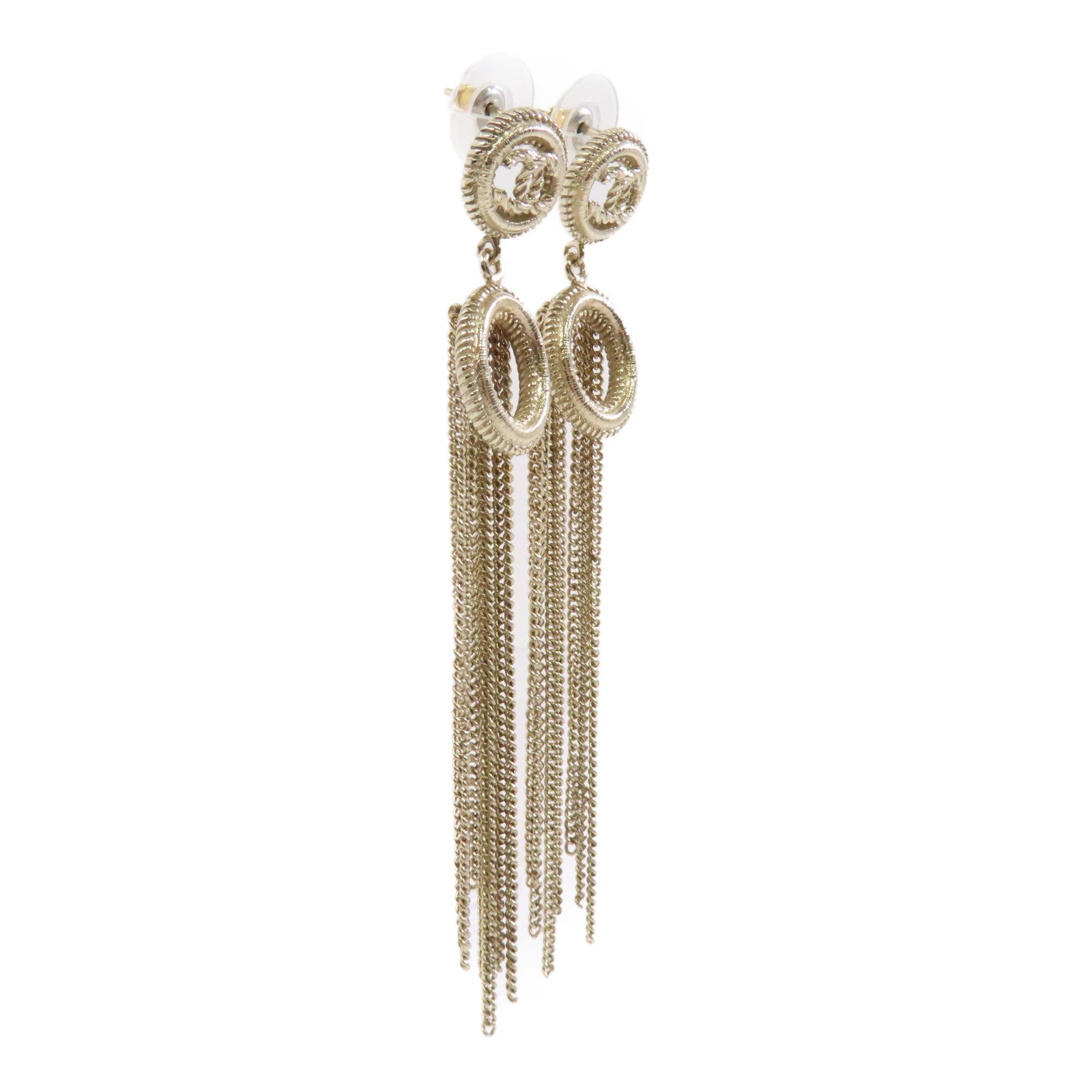 CHANEL 金屬Earrings耳環金色