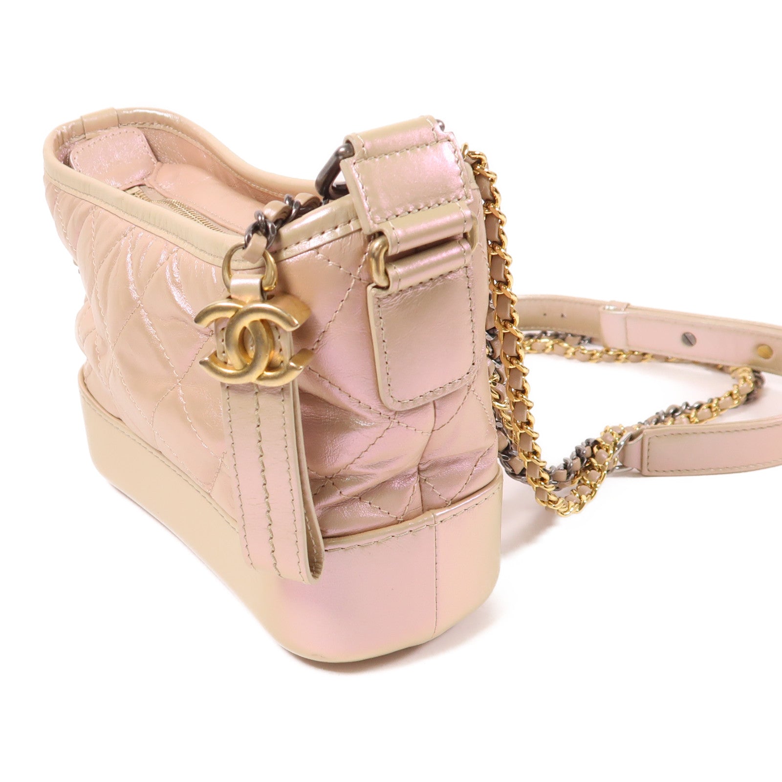CHANEL 【激減優惠】皮革Gabrielle鏈帶肩背袋