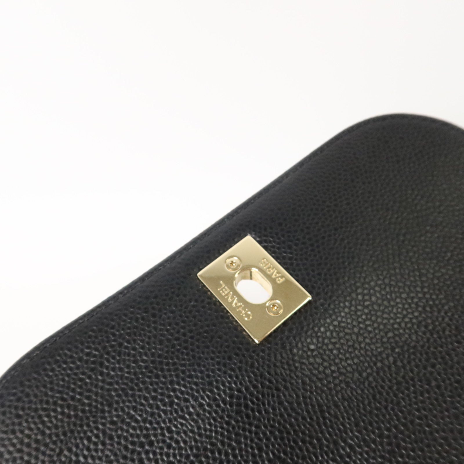 CHANEL 牛皮皮革Business Affnity金扣背包