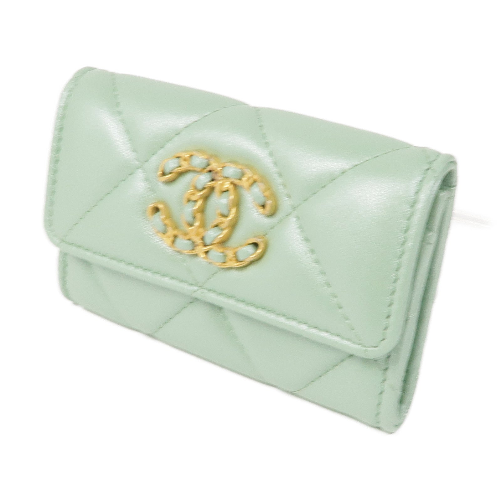 CHANEL 羊皮皮革Card Case金扣卡片套