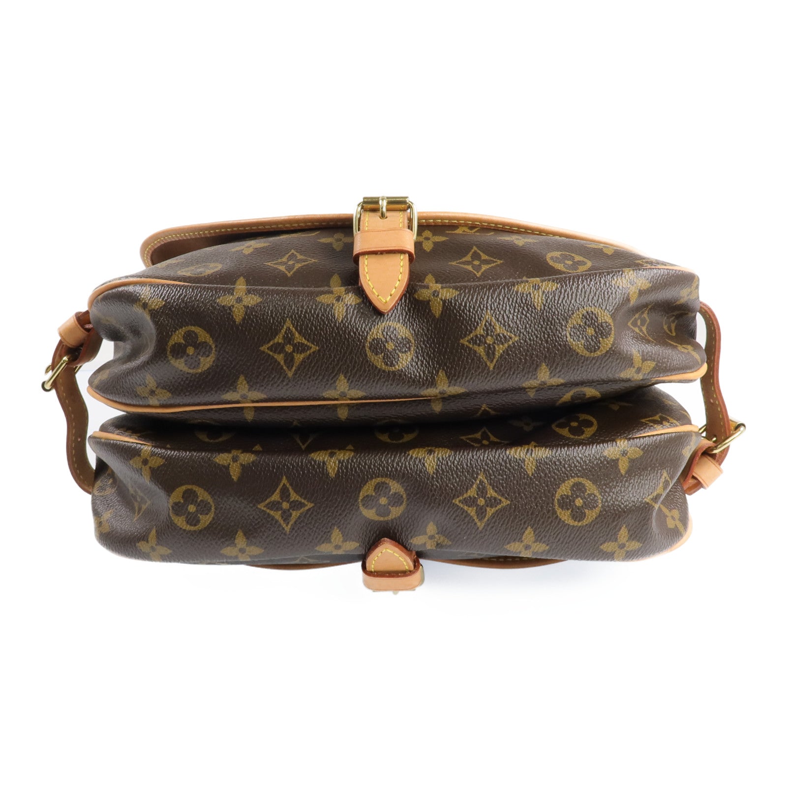 LOUIS VUITTON Monogram Saumur 30金扣肩背袋
