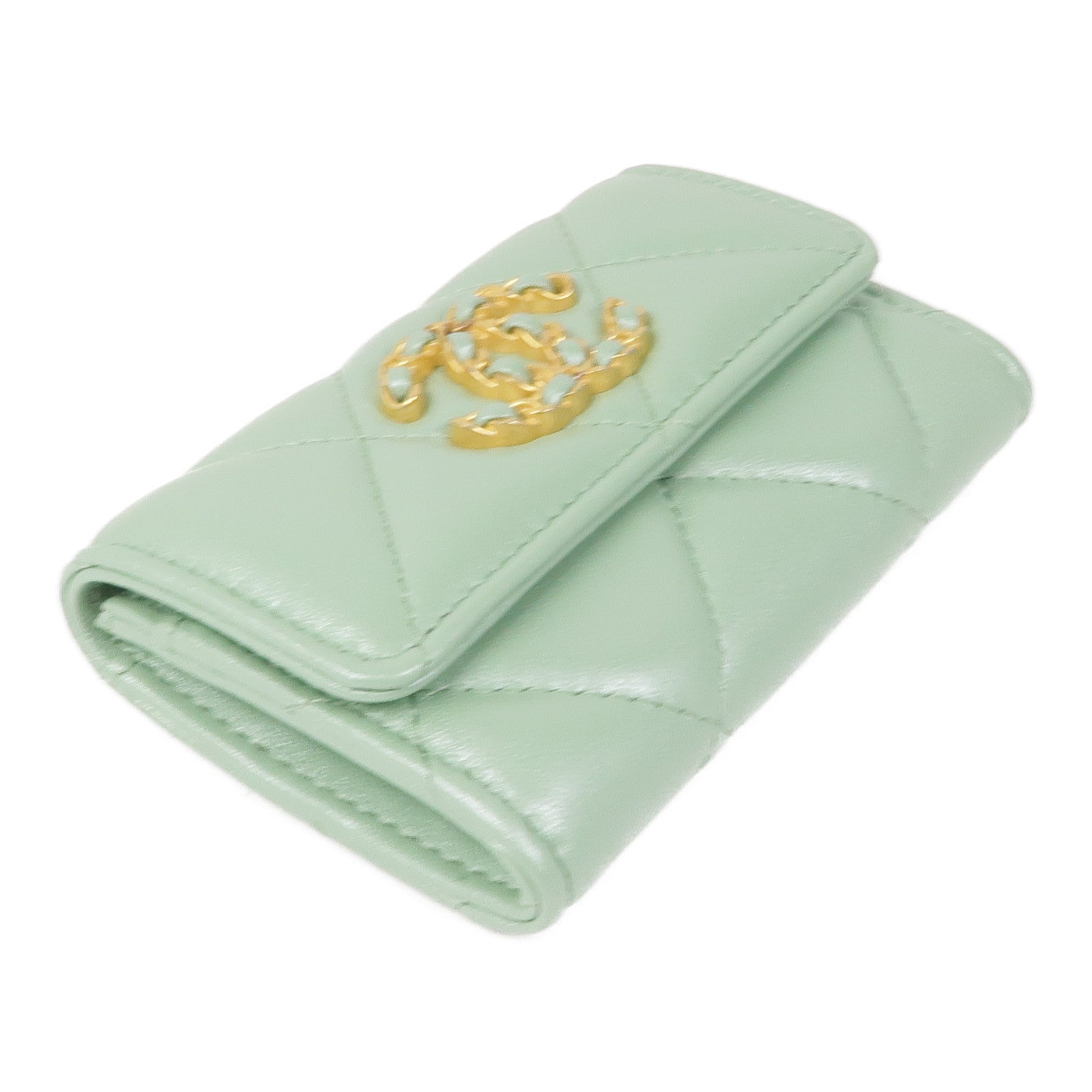 CHANEL 羊皮皮革Card Case金扣卡片套