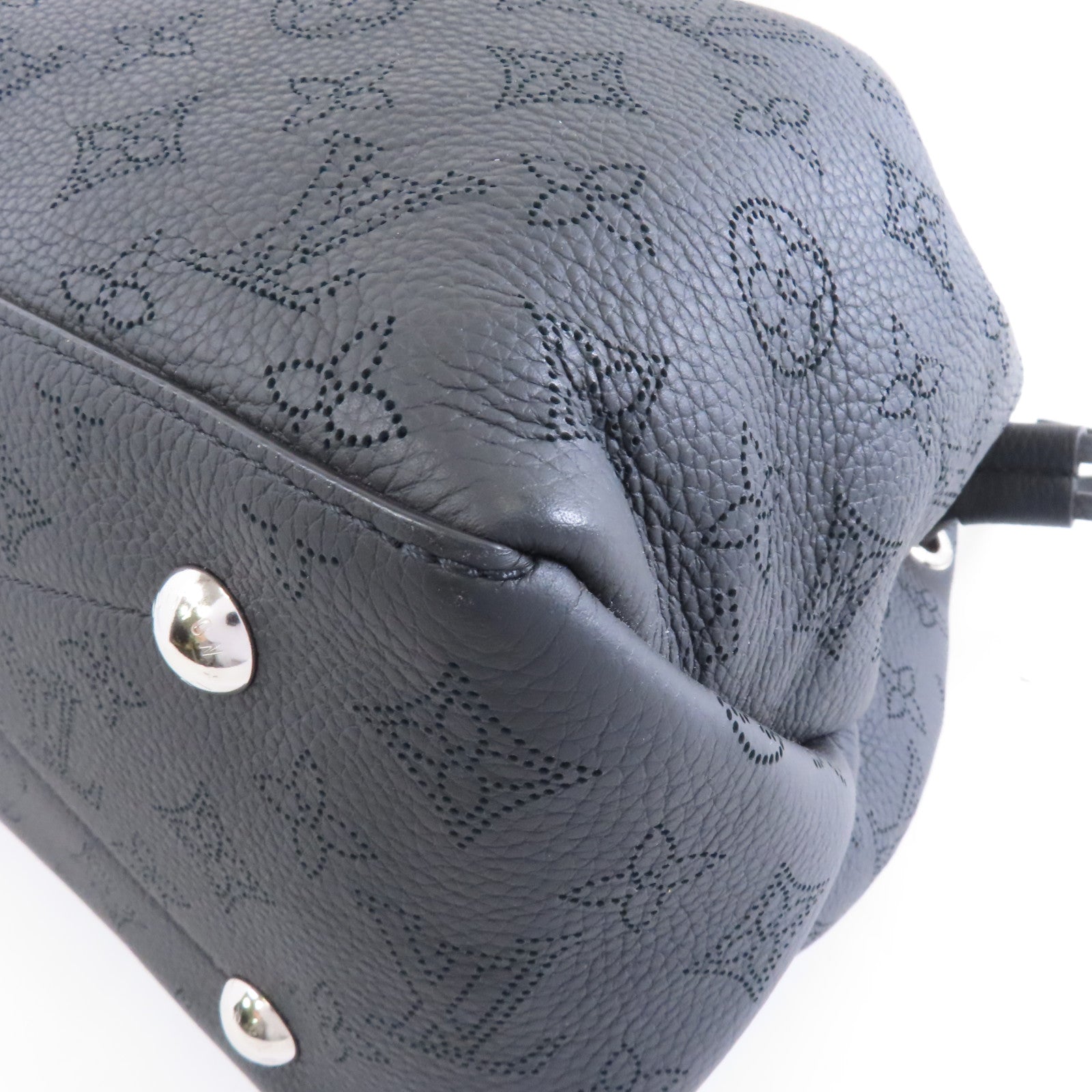 LOUIS VUITTON Monogram Empreinte Bella Tote銀扣手挽肩背兩用袋黑色