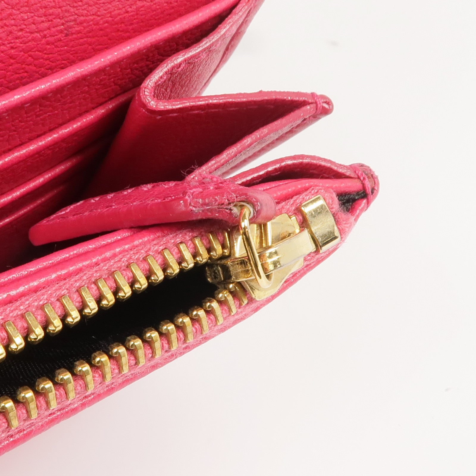 SAINT LAURENT 牛皮皮革Long Wallet金扣長錢包