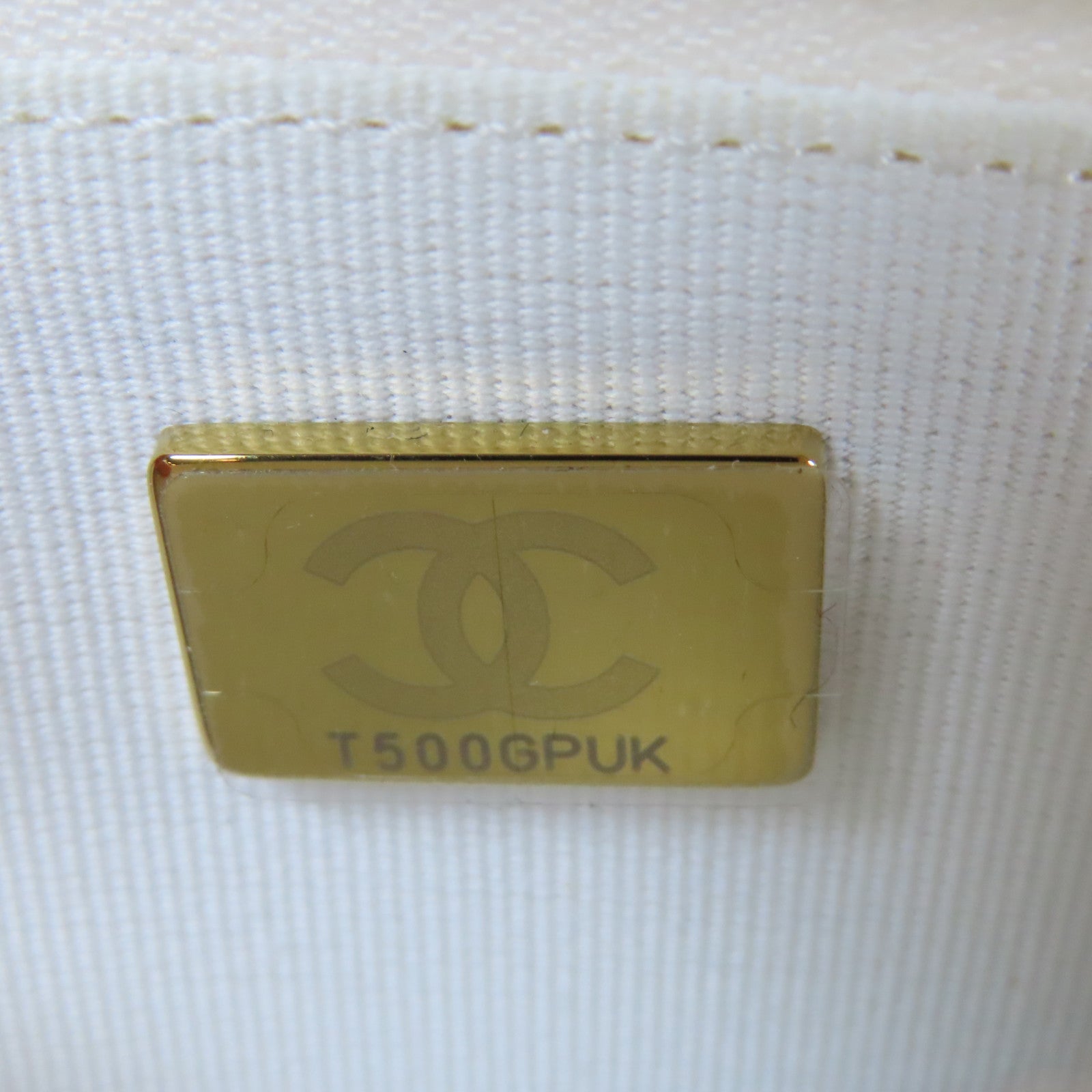 CHANEL 【激減優惠】菱格Caviar皮革Wallet On Chain金扣鏈帶肩背袋白色