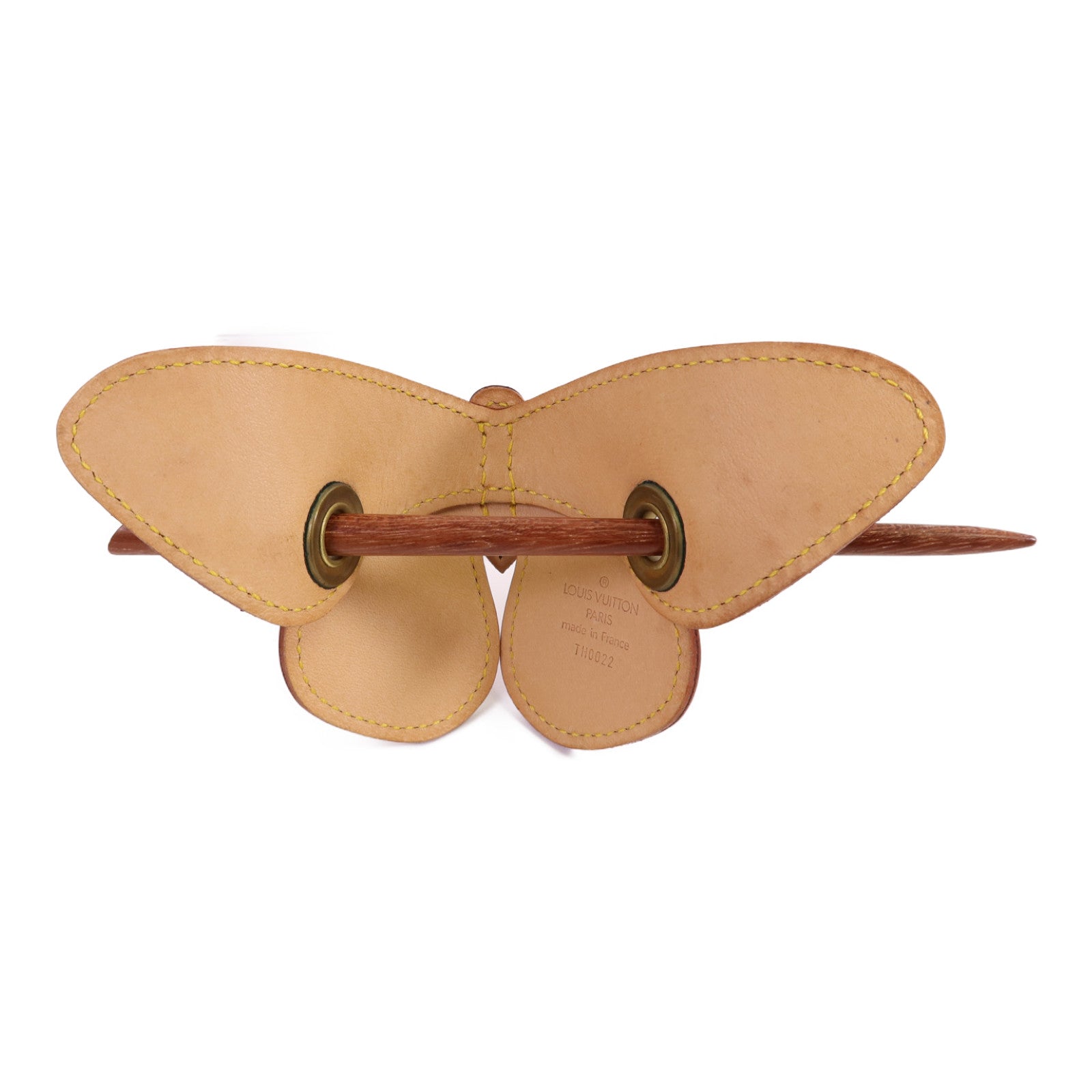 LOUIS VUITTON 皮革Butterfly Hair Pin Barrette髮飾