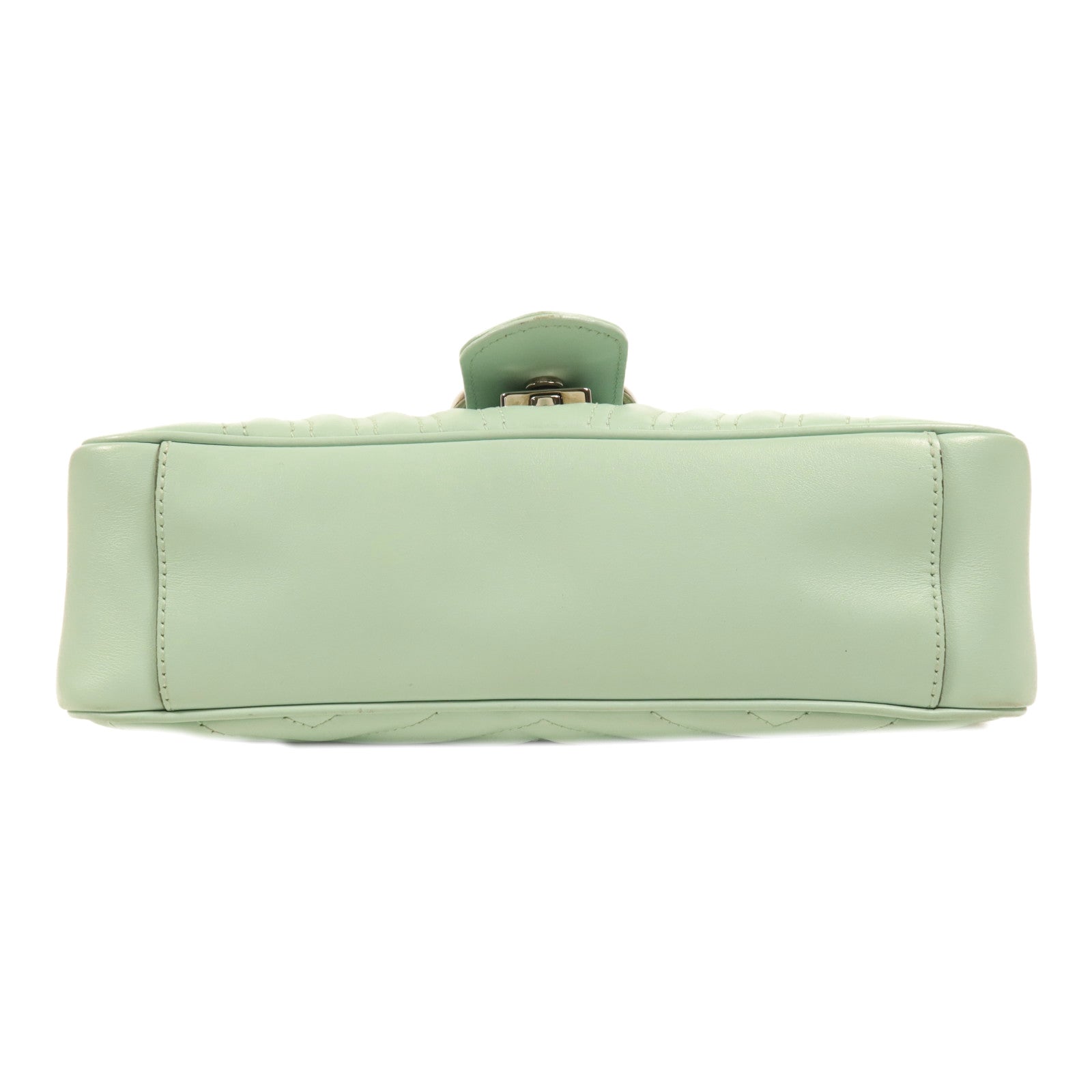 GUCCI 牛皮皮革GG Marmont銀扣肩背袋