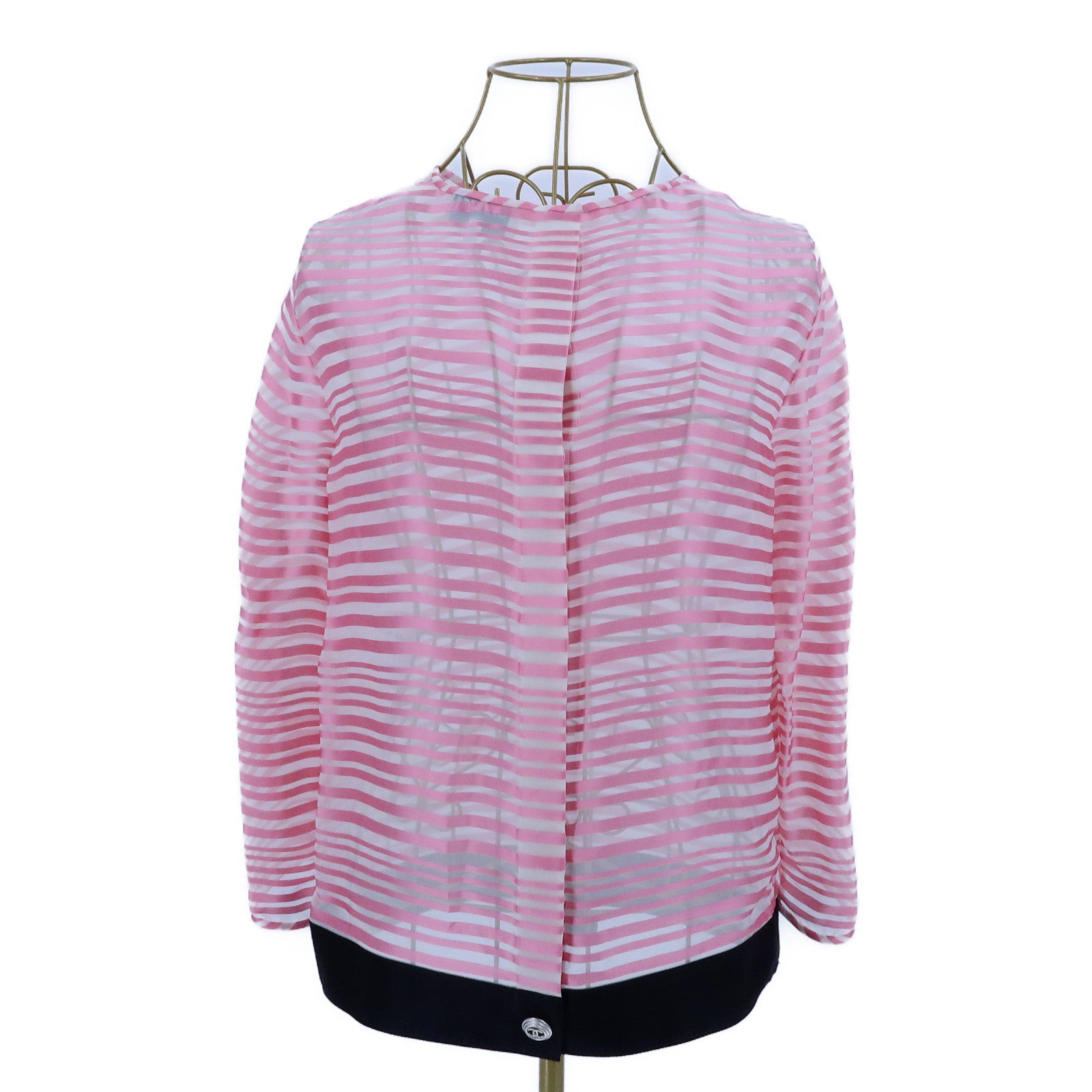 CHANEL Viscose/Silk Coco Button Blouse上衣