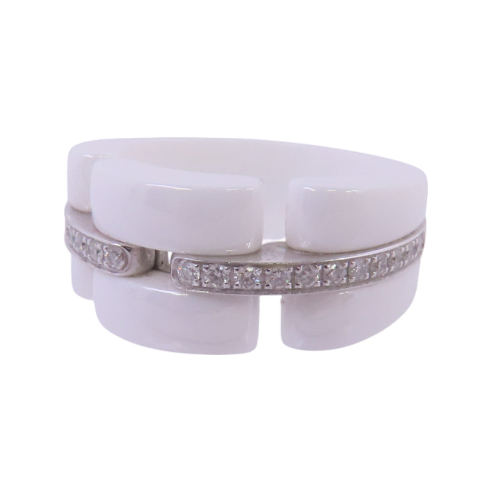 CHANEL 陶瓷J12 Diamond Ring鑽石戒指US#6