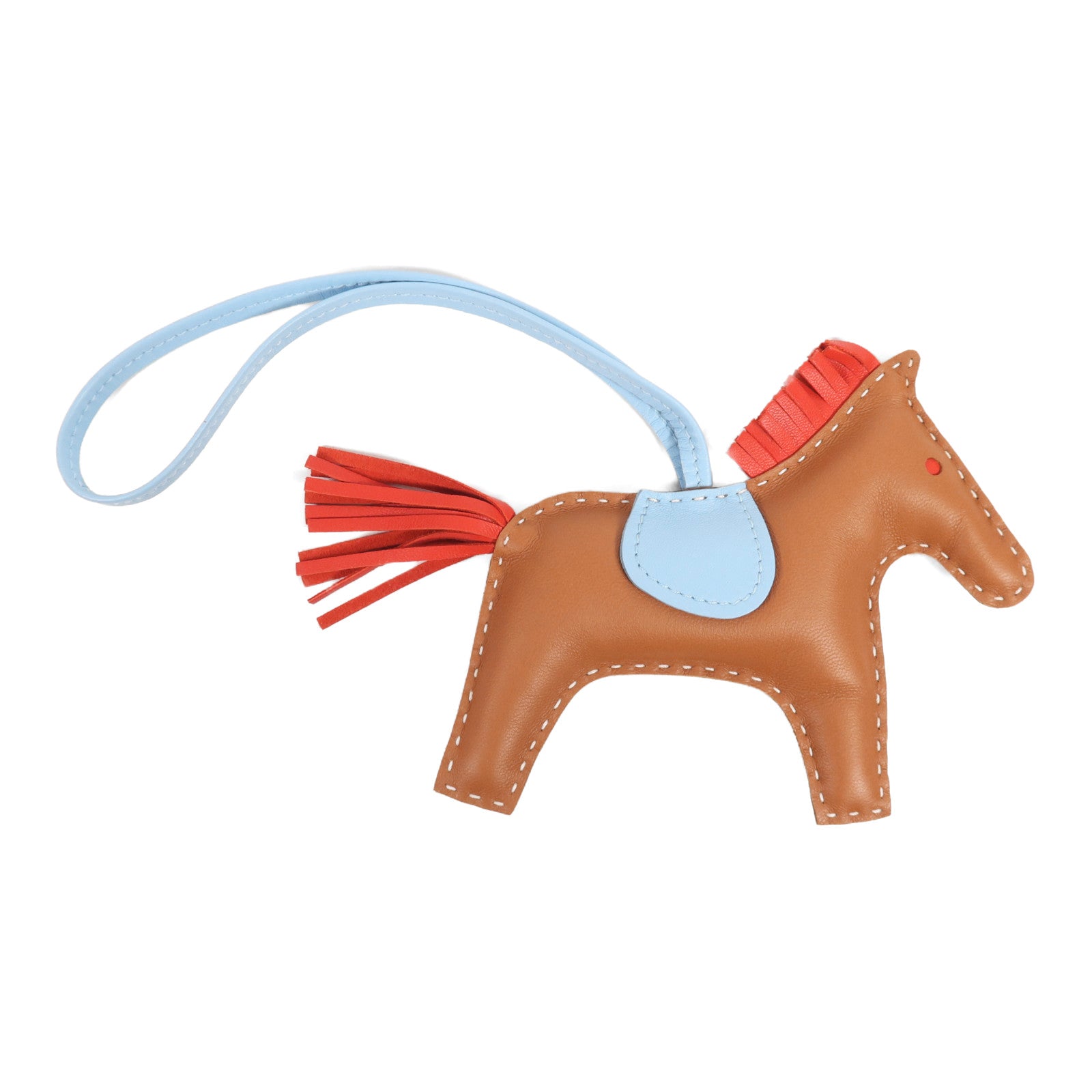 HERMES Milo皮革Rodeo MM掛飾