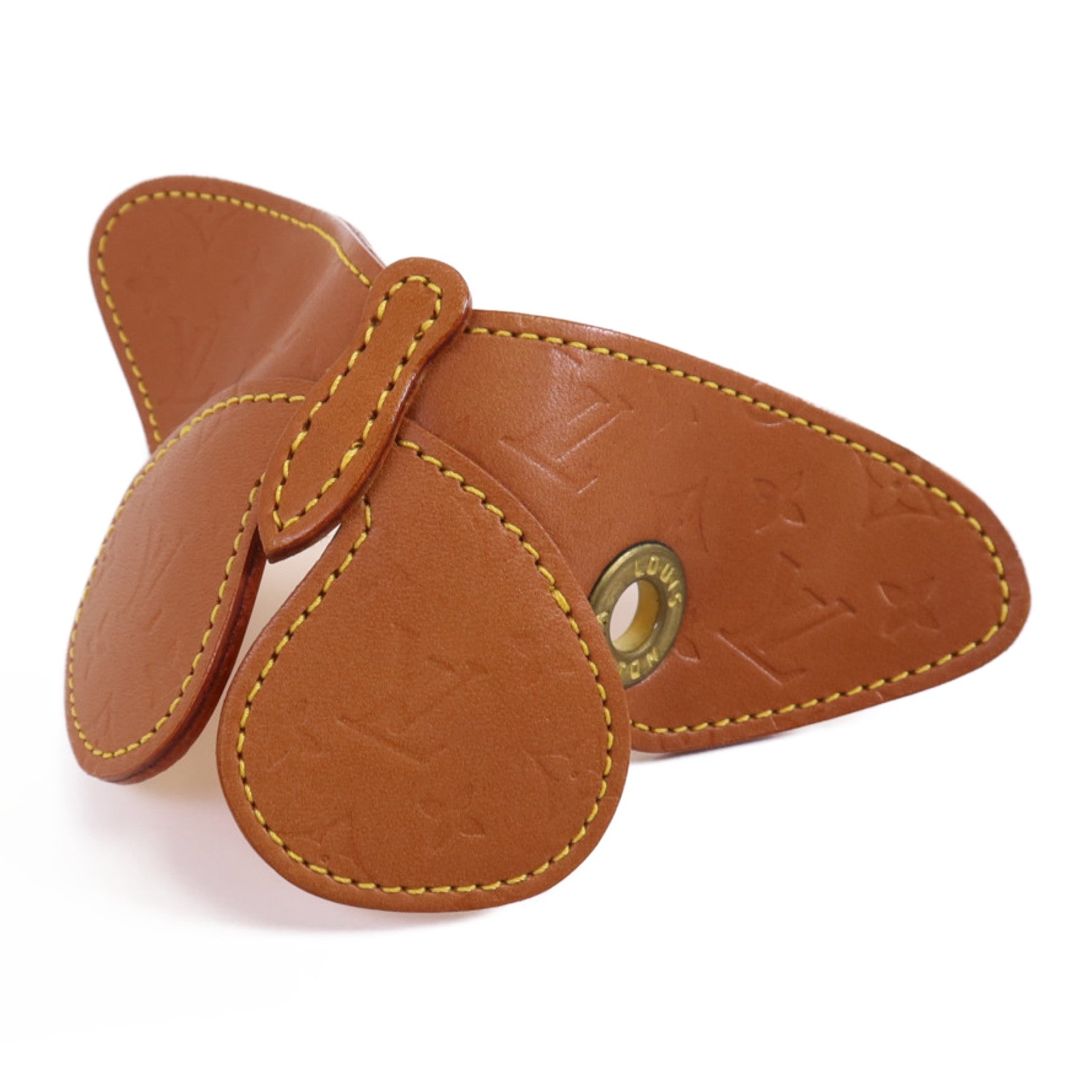 LOUIS VUITTON 皮革Butterfly Hair Pin Barrette髮飾