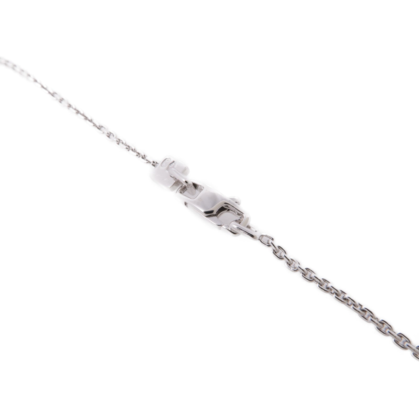 LOUIS VUITTON 18K白金Heart Locket Pendant鑽石項鍊