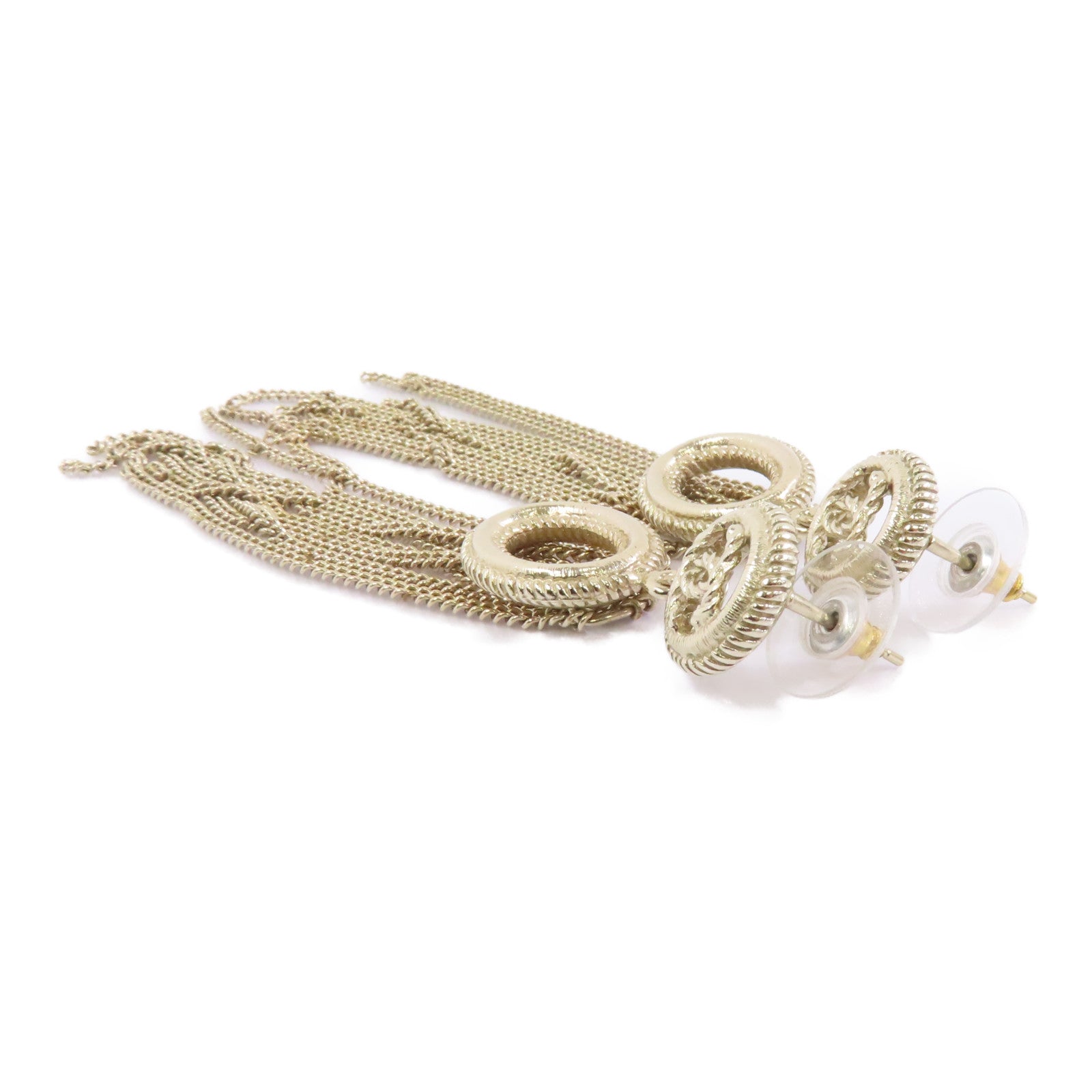 CHANEL 金屬Earrings耳環金色
