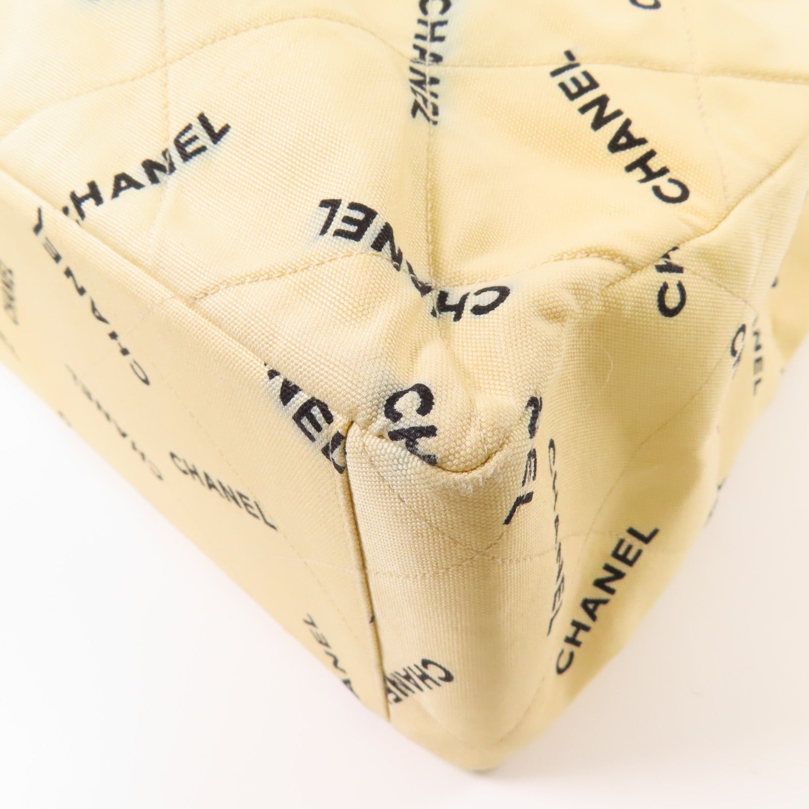 CHANEL 【激減優惠】帆布Vintage Tote Bag金扣鏈帶手挽袋