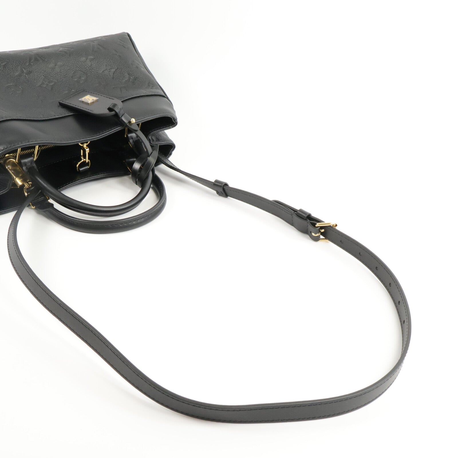LOUIS VUITTON Monogram Empreintre Avenue PM手挽肩背兩用袋