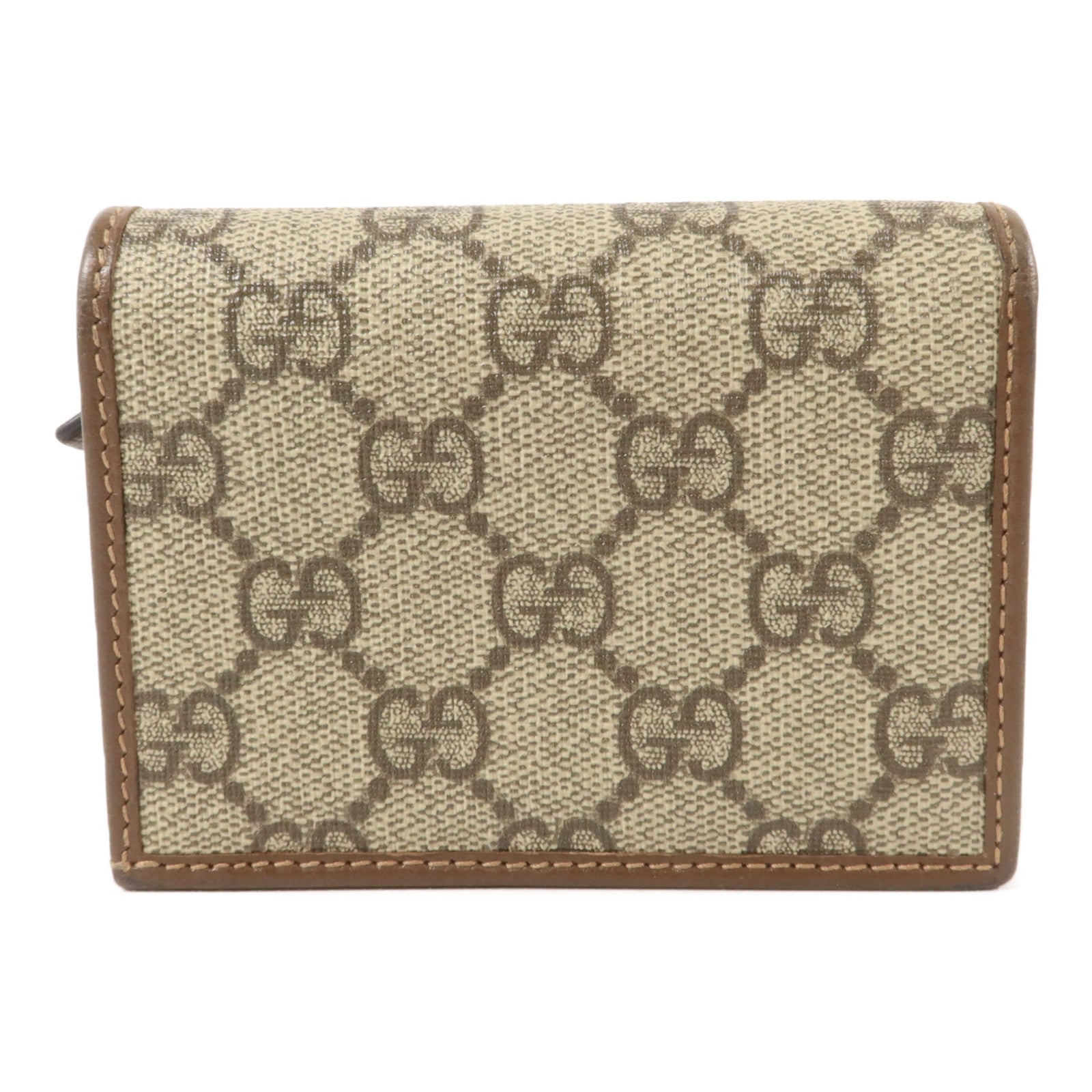 GUCCI 塗層帆布Horsebit 1955 Card Case Wallet錢包