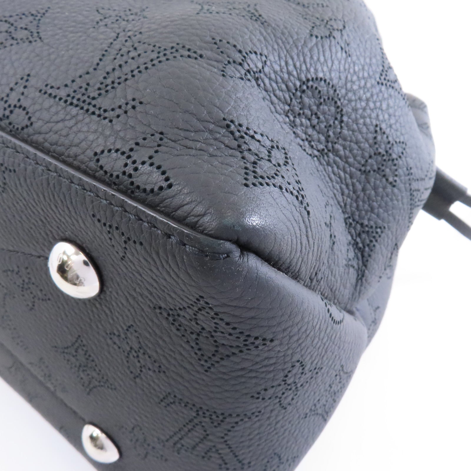 LOUIS VUITTON Monogram Empreinte Bella Tote銀扣手挽肩背兩用袋黑色