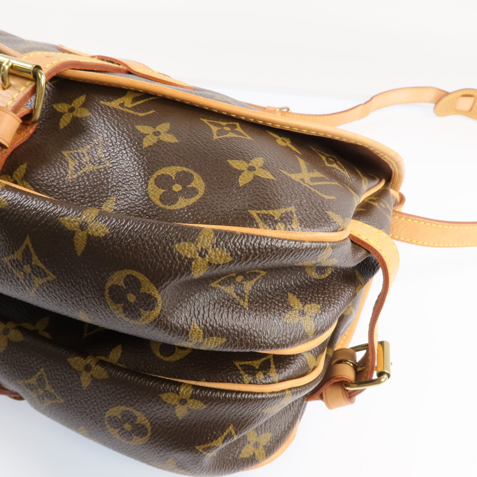 LOUIS VUITTON Monogram Saumur 30金扣肩背袋