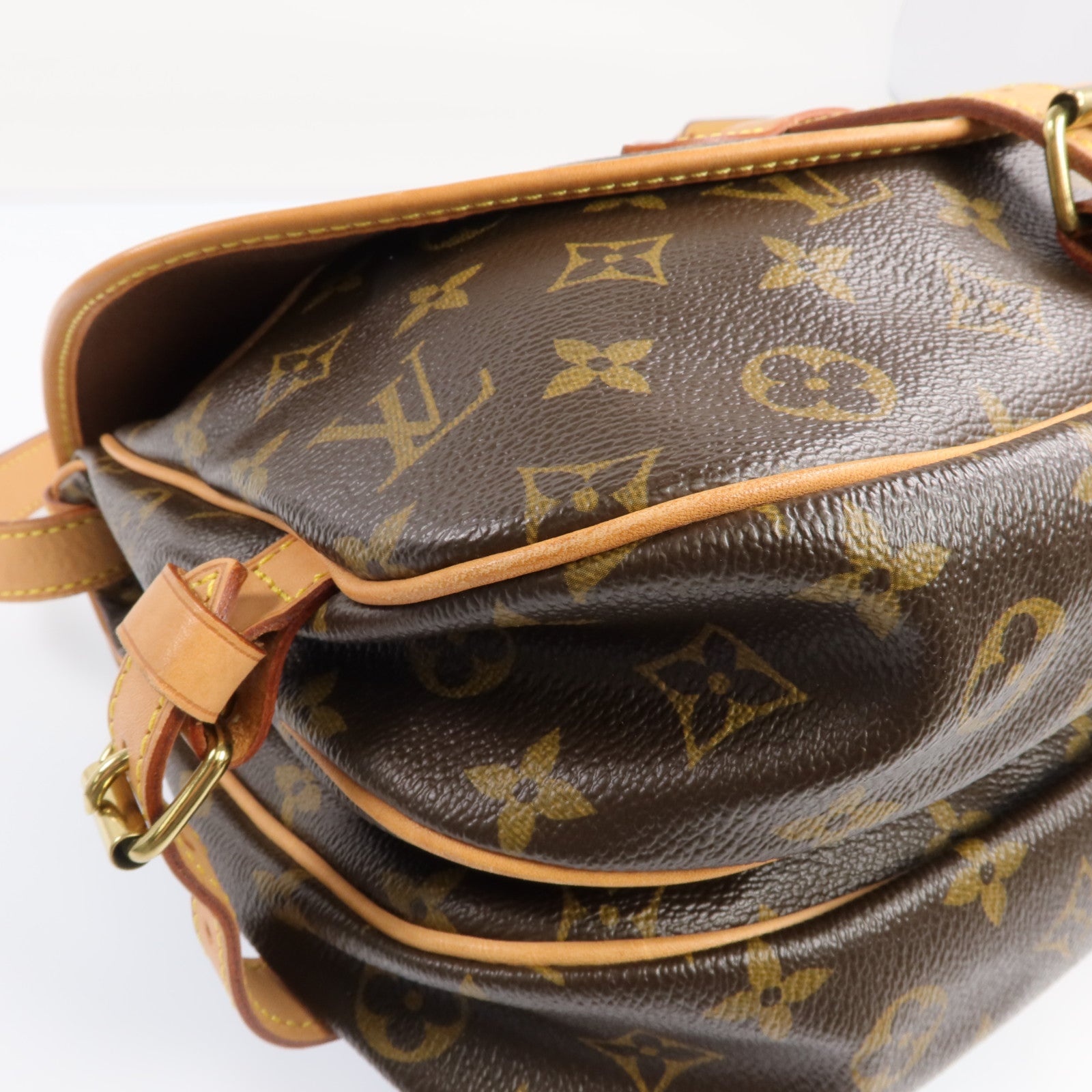 LOUIS VUITTON Monogram Saumur 30金扣肩背袋