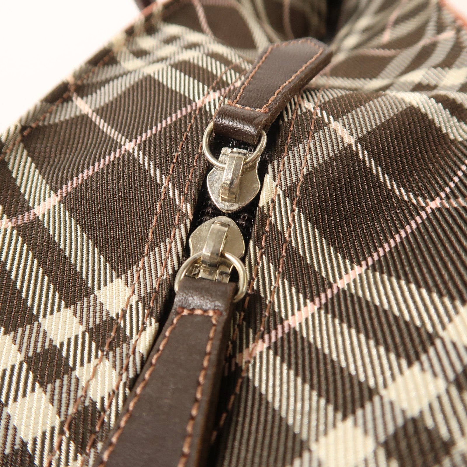 BURBERRY 尼龍/牛皮皮革Tote Bag肩背袋