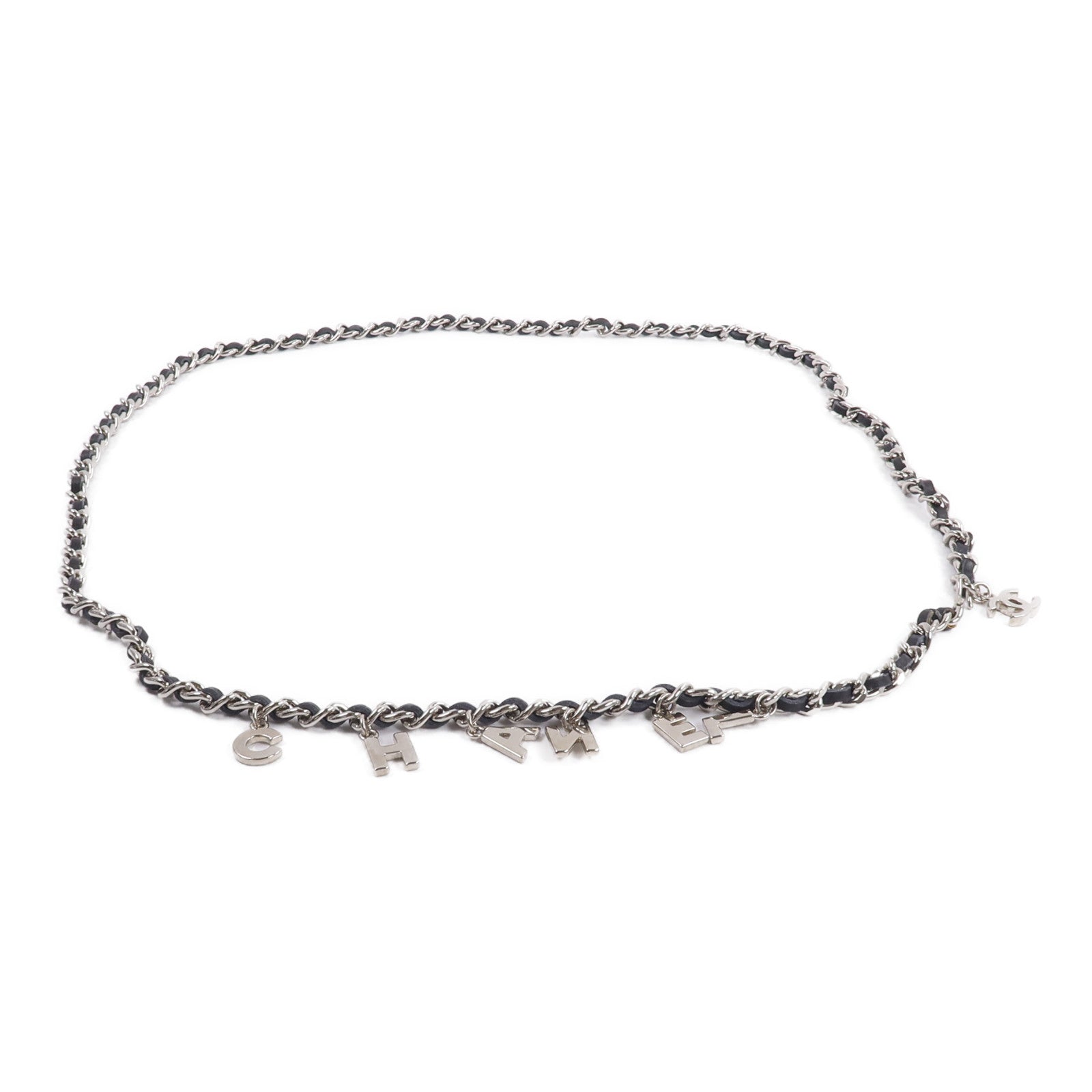 CHANEL 金屬/皮革Chain Belt腰帶