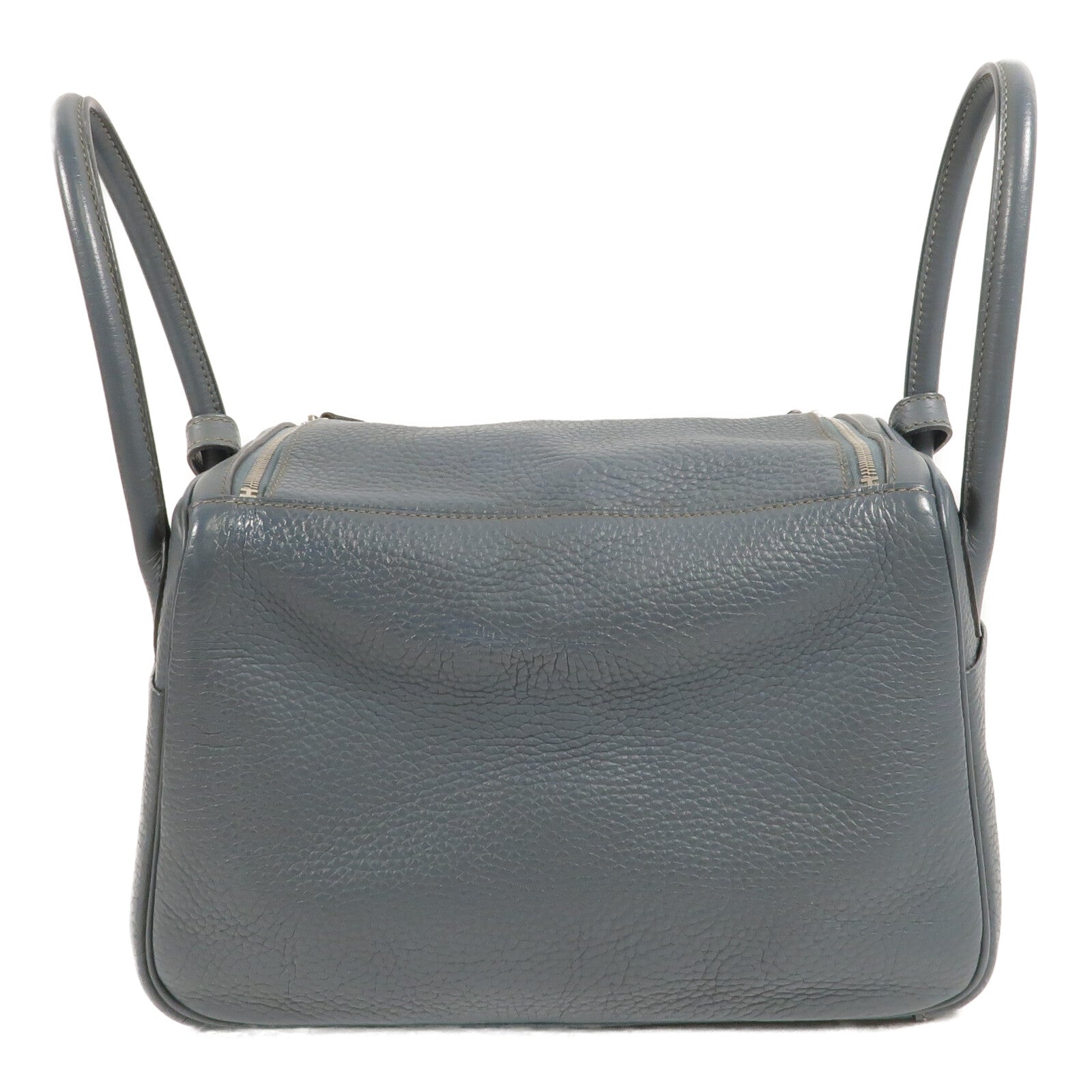 HERMES Clemence皮革Lindy 26手挽肩背兩用袋Bleu Orage