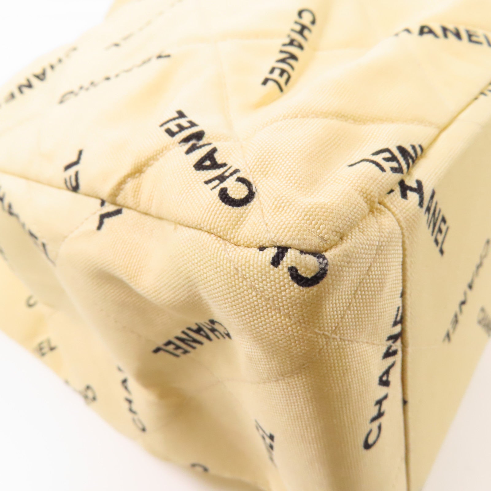 CHANEL 【激減優惠】帆布Vintage Tote Bag金扣鏈帶手挽袋