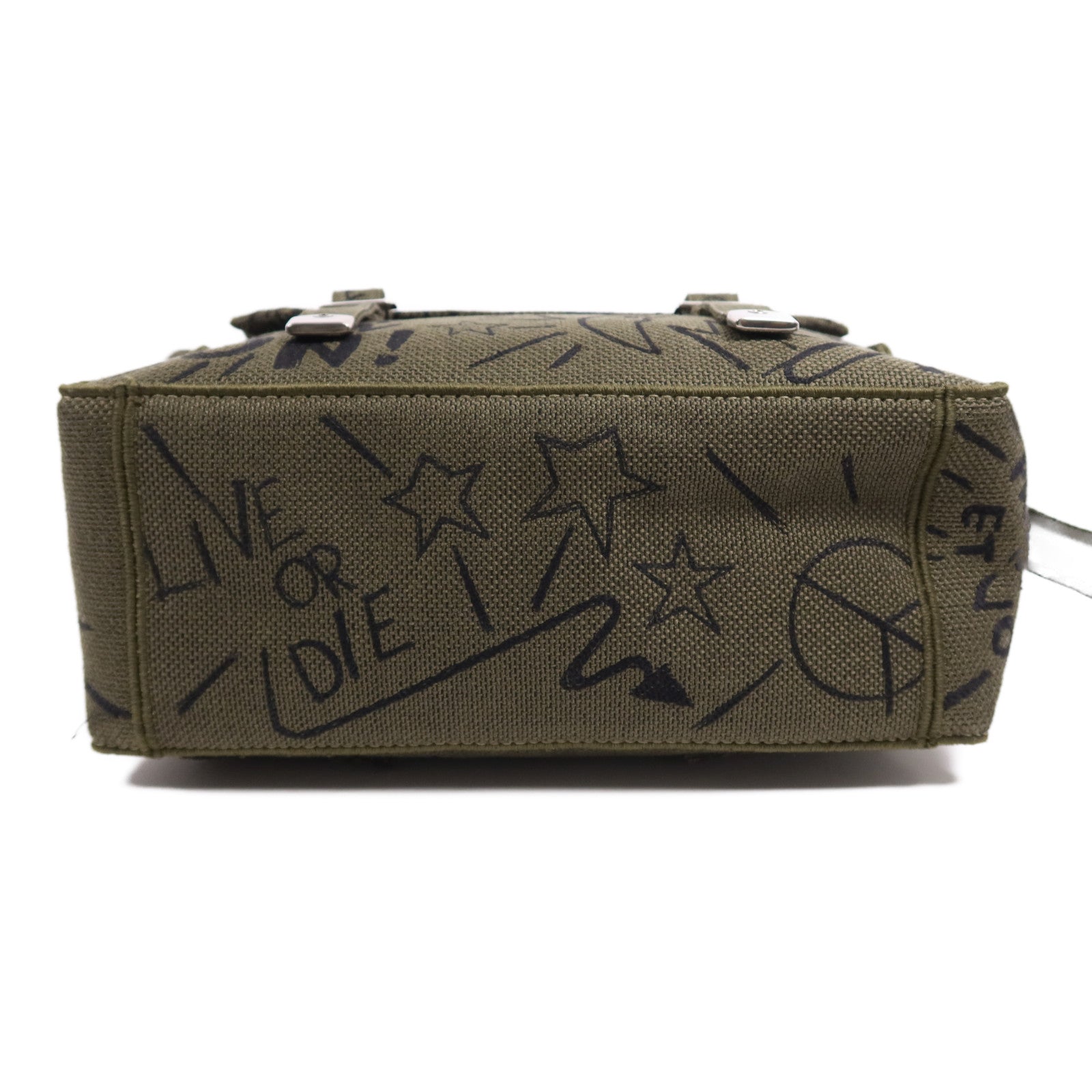 Dior 帆布Dior Camp銀扣肩背袋