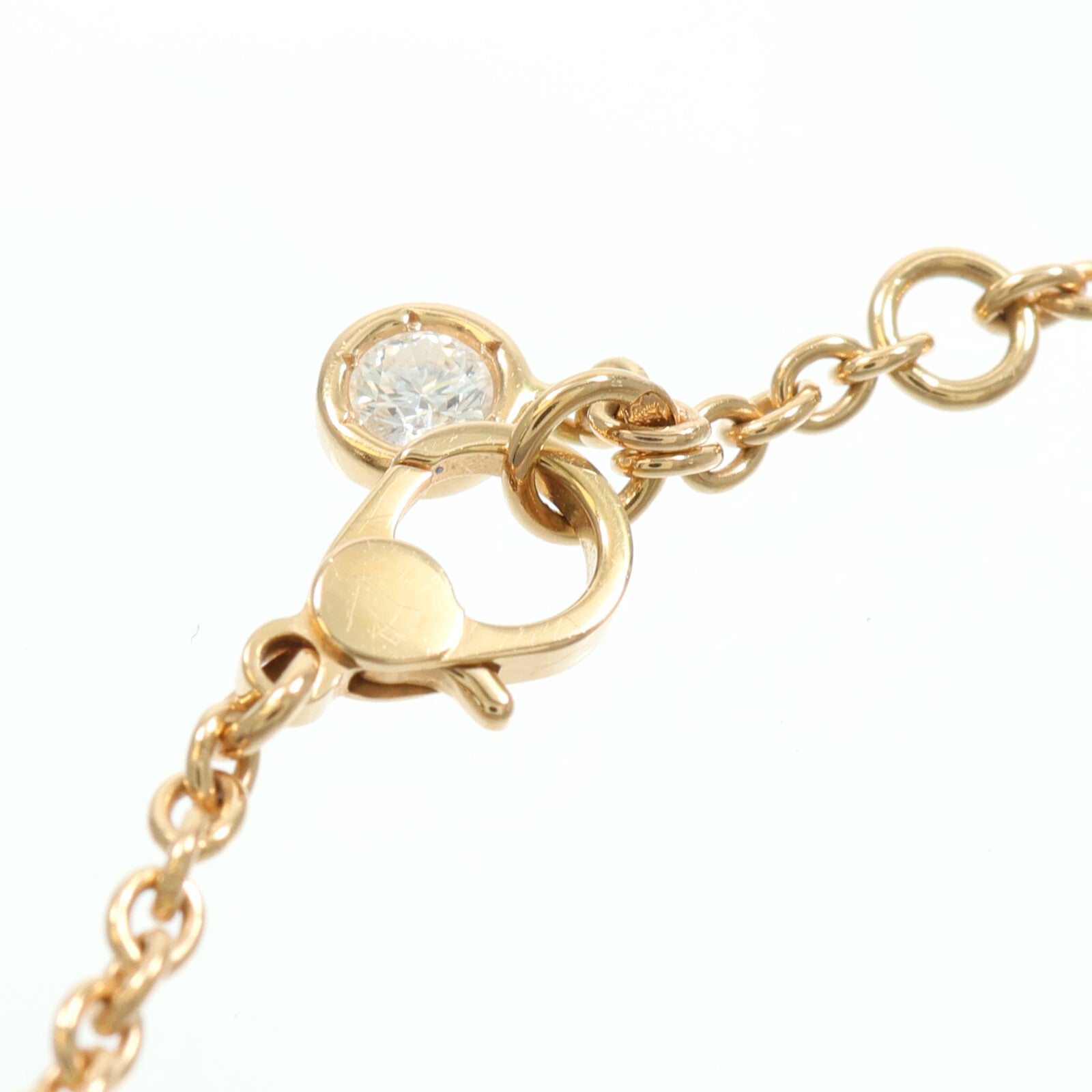HERMES 18K玫瑰金Finesse Bracelet鑽石手鏈