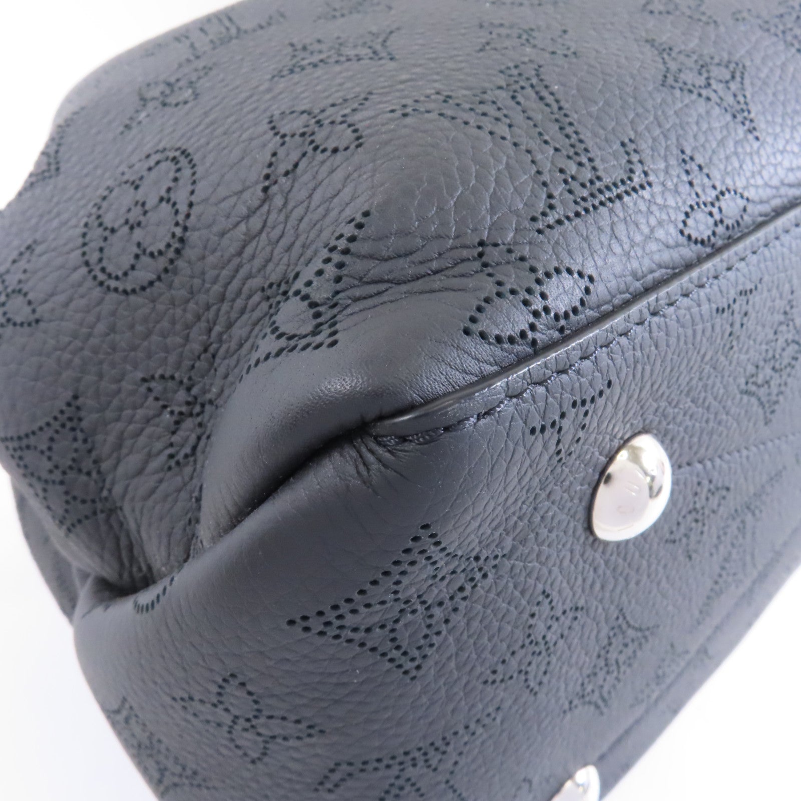 LOUIS VUITTON Monogram Empreinte Bella Tote銀扣手挽肩背兩用袋黑色