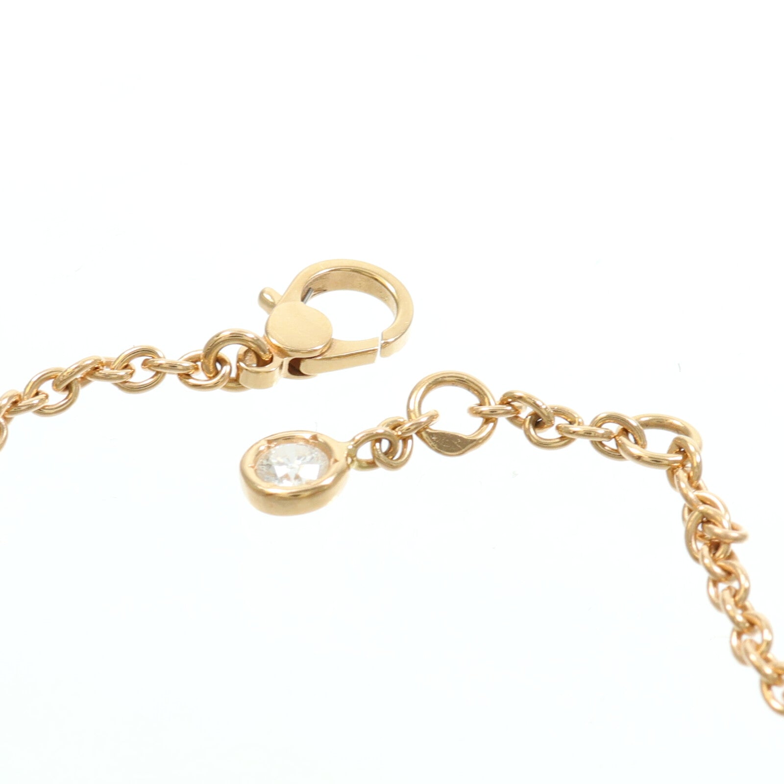 HERMES 18K玫瑰金Finesse Bracelet鑽石手鏈
