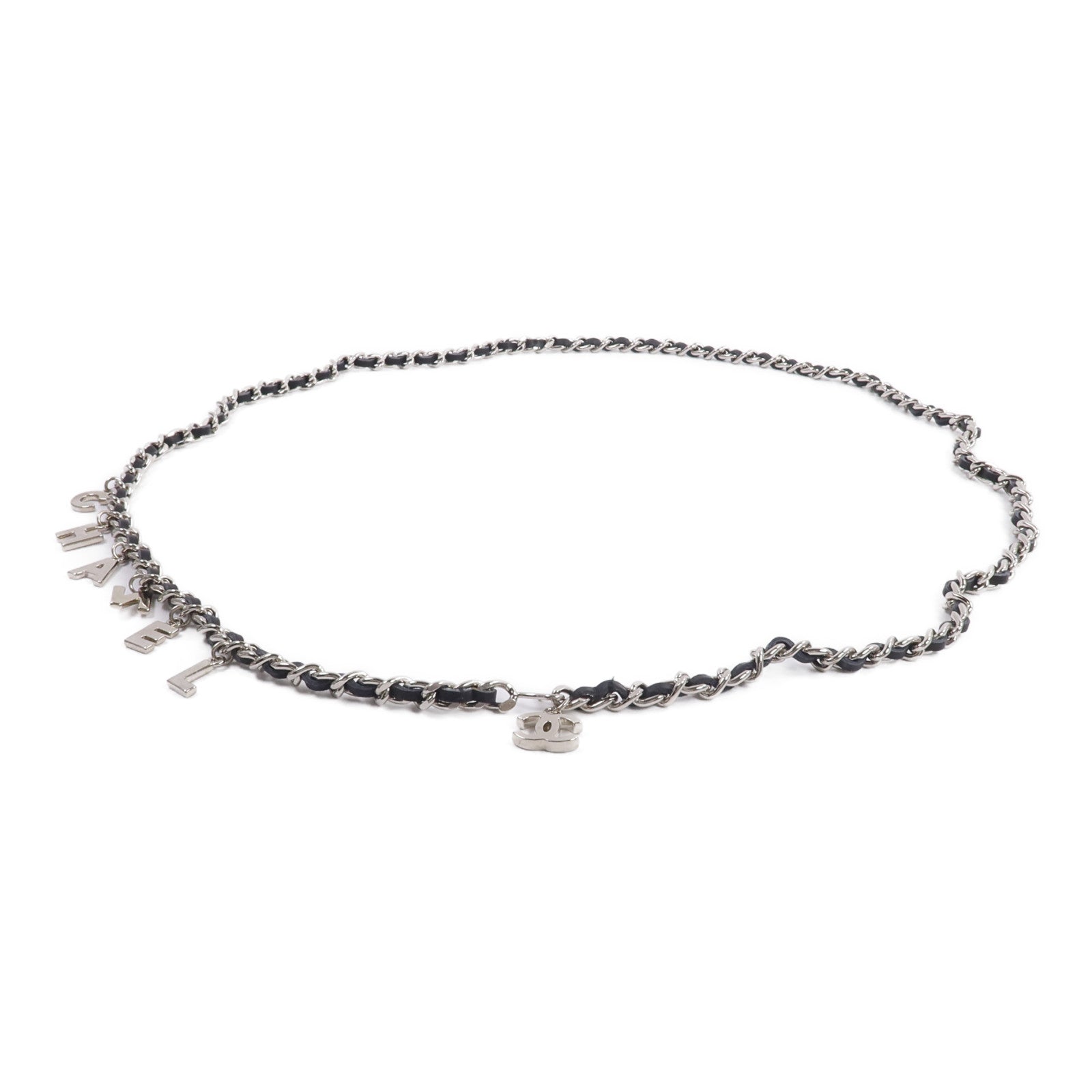 CHANEL 金屬/皮革Chain Belt腰帶