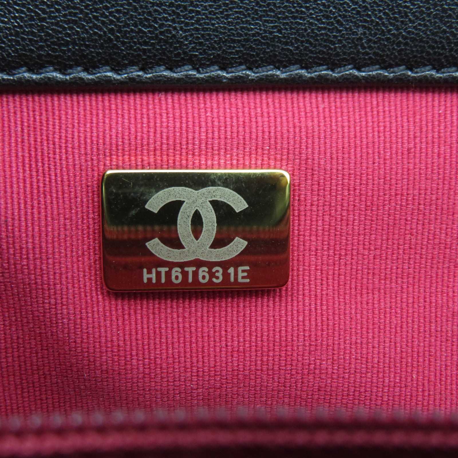 CHANEL 【激減優惠】菱格羊皮皮革Chanel 19金扣手挽肩背兩用袋黑色
