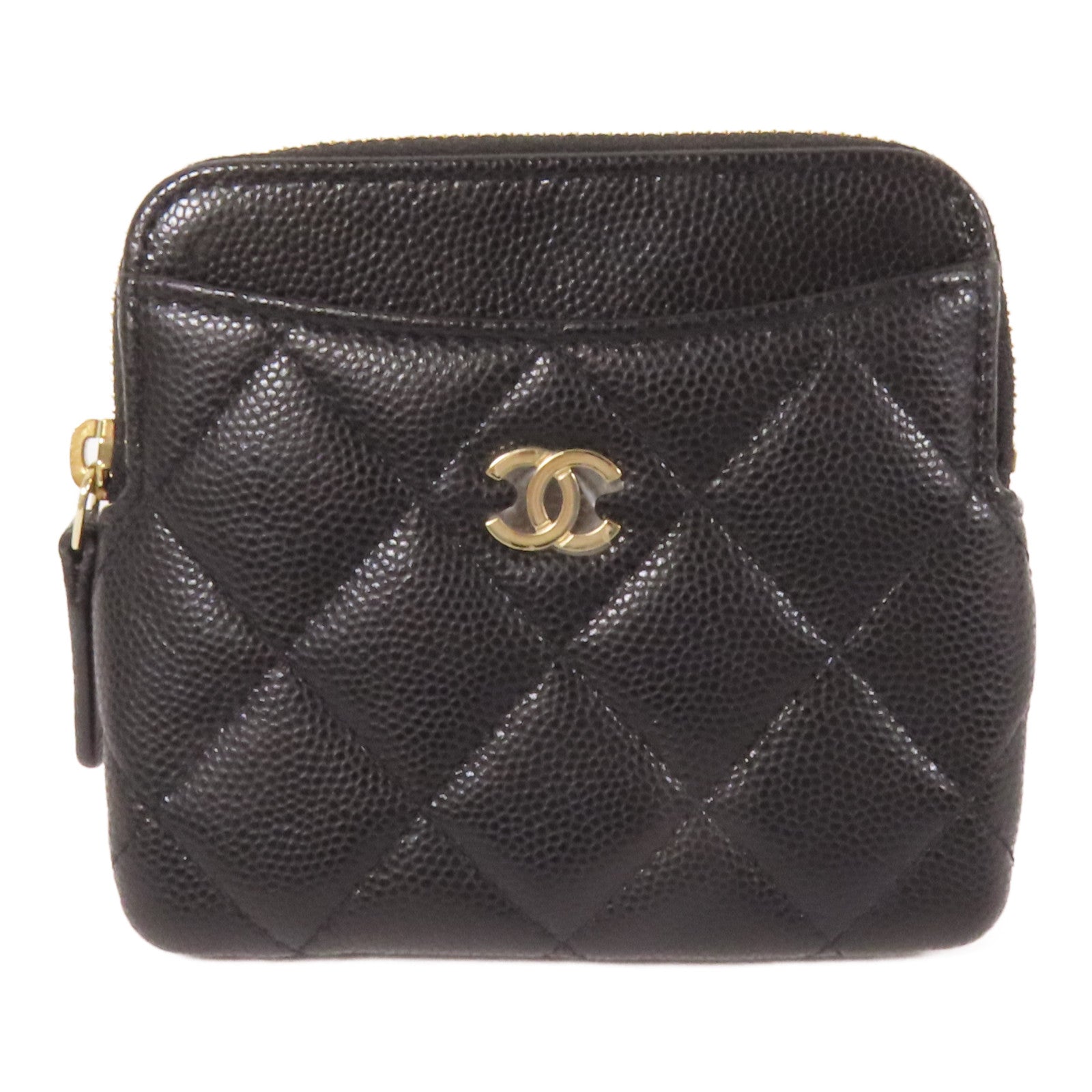 CHANEL 牛皮皮革Card Case金扣卡片套