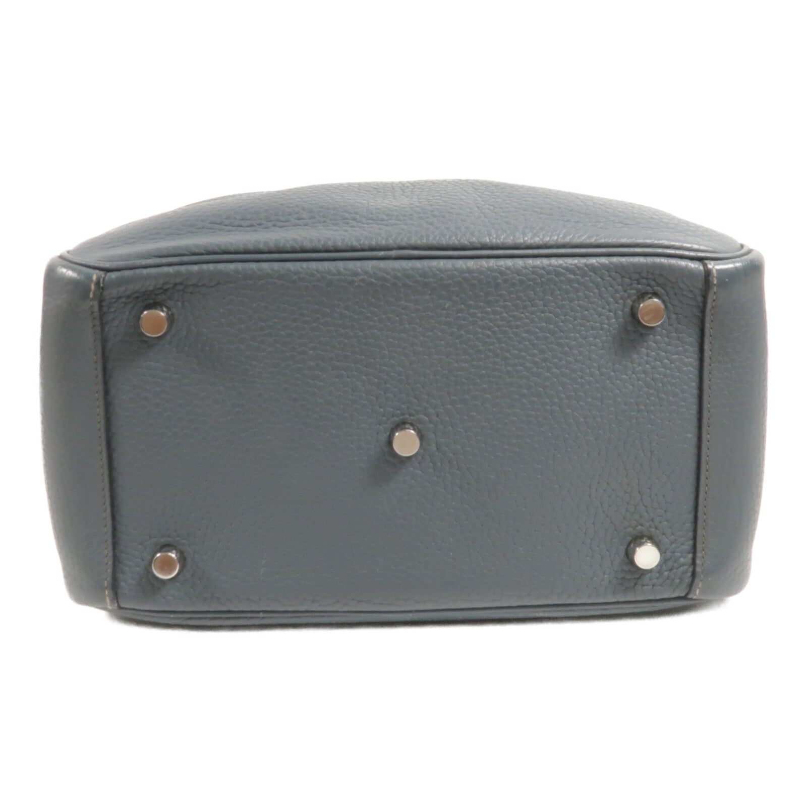 HERMES Clemence皮革Lindy 26手挽肩背兩用袋Bleu Orage
