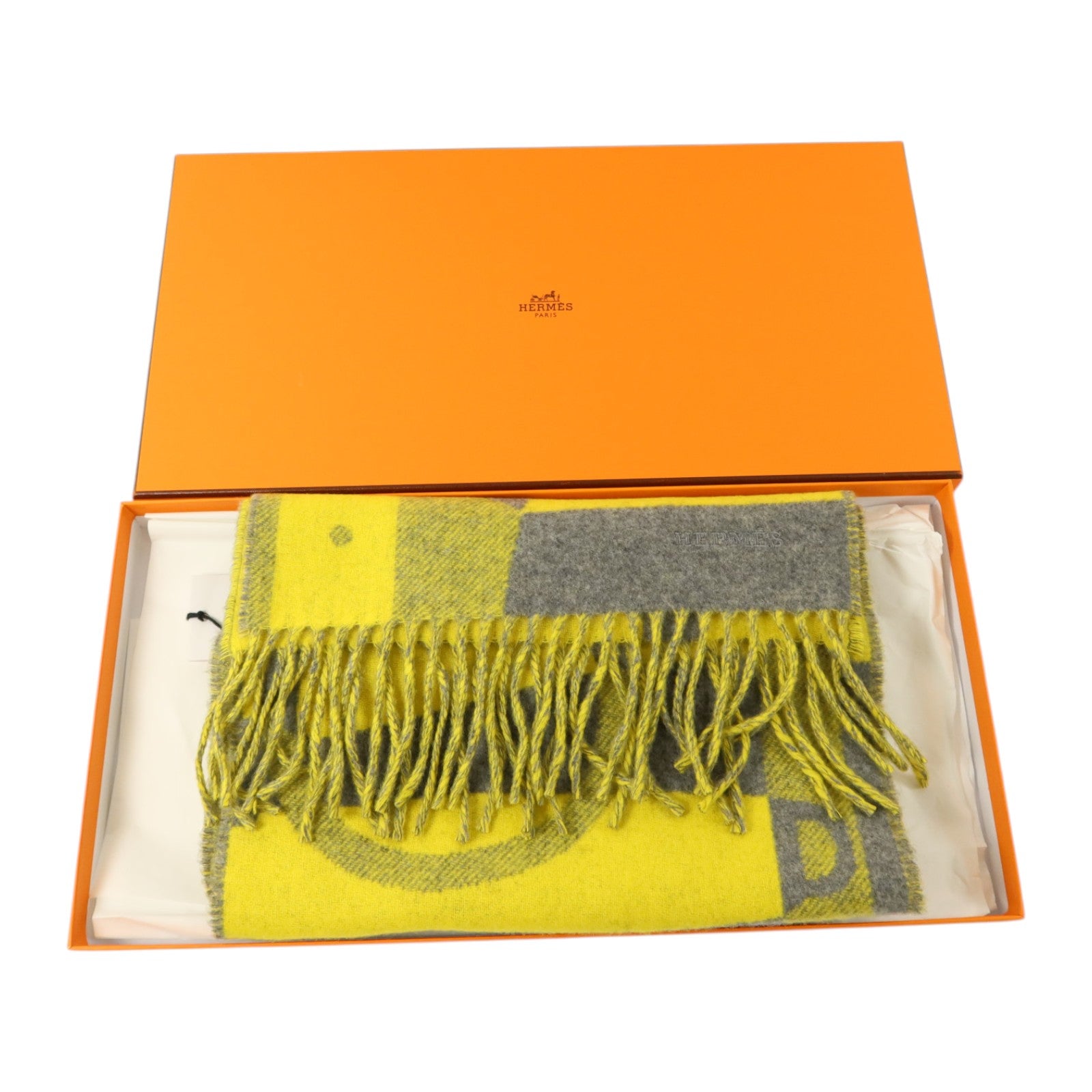 HERMES 羊絨Ready Steady Go Scarf 25x170圍巾