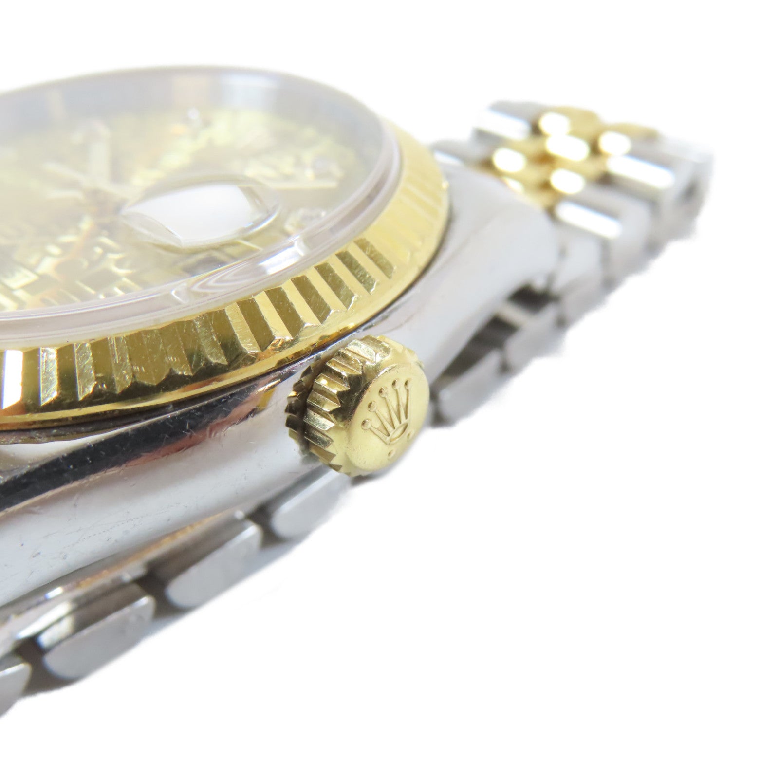 ROLEX Datejust 36mm18K黃金/不鏽鋼手錶自動機芯金色