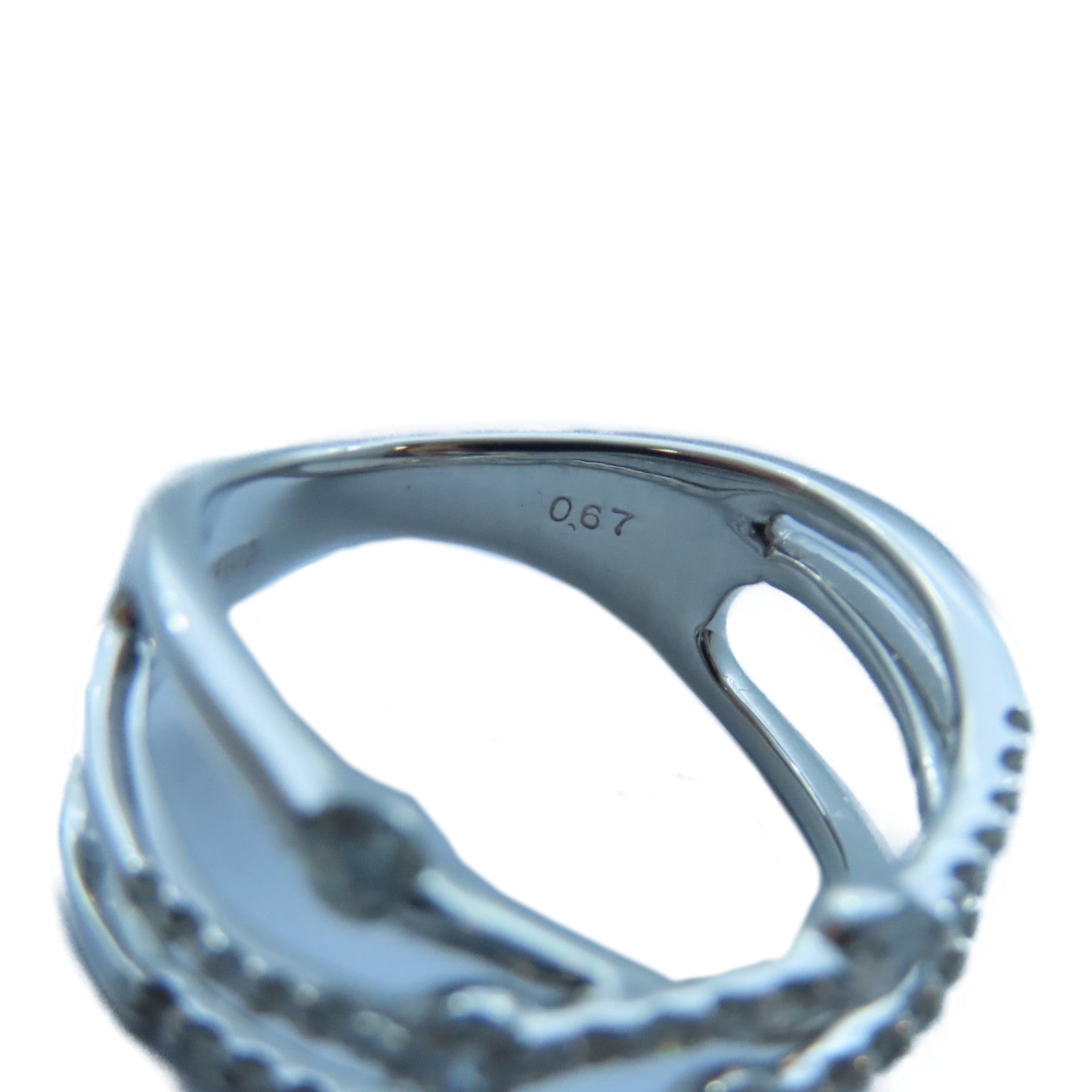 JEWELRY 【激減優惠】18K白金Diamond Ring 0.67ct鑽石戒指US#6.75