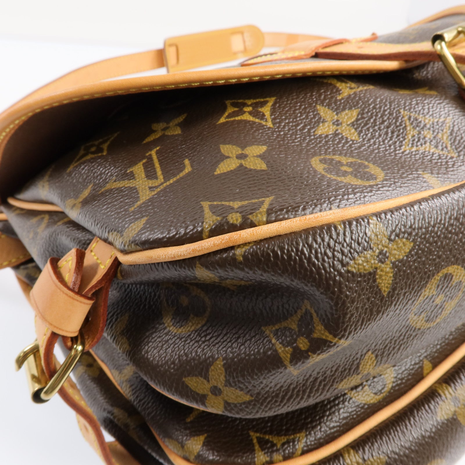 LOUIS VUITTON Monogram Saumur 30金扣肩背袋