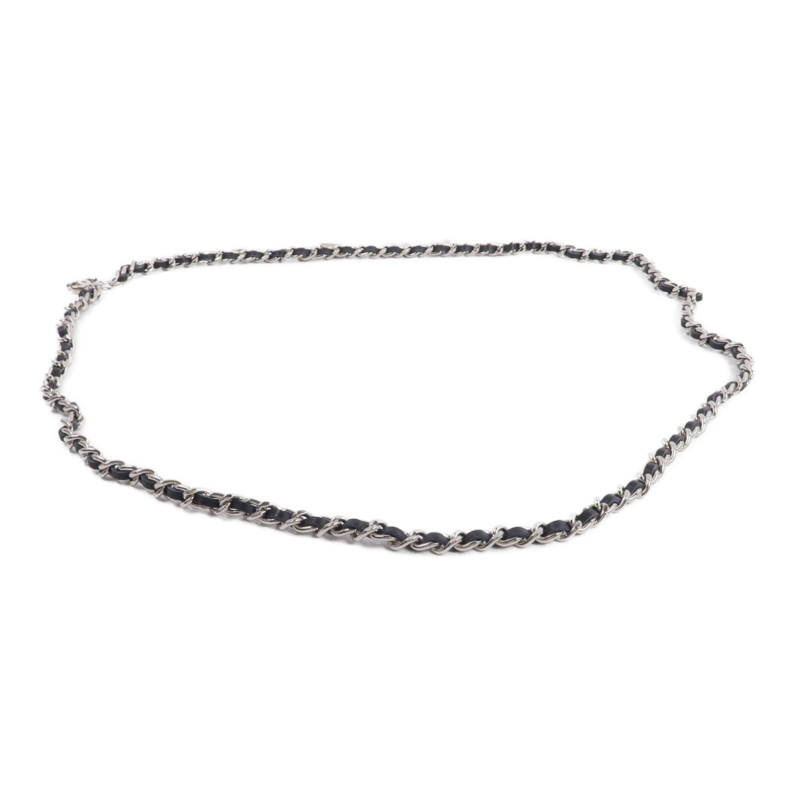 CHANEL 金屬/皮革Chain Belt腰帶