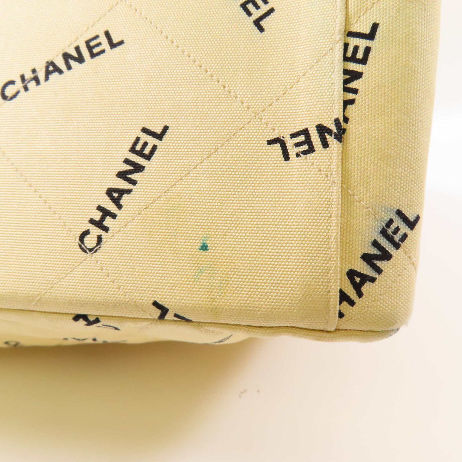 CHANEL 【激減優惠】帆布Vintage Tote Bag金扣鏈帶手挽袋