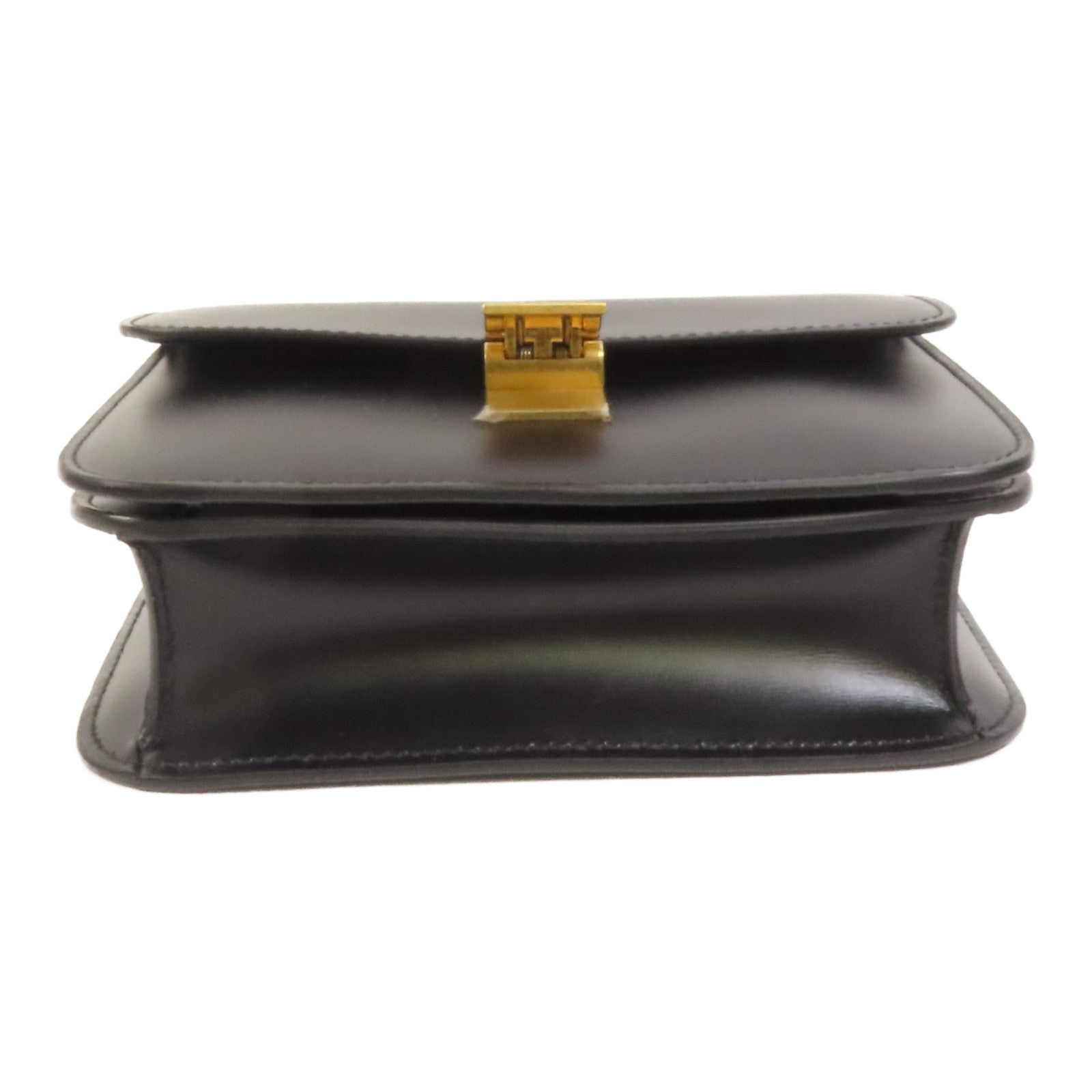 CELINE 【激減優惠】牛皮皮革Mini Classic Box金扣肩背袋