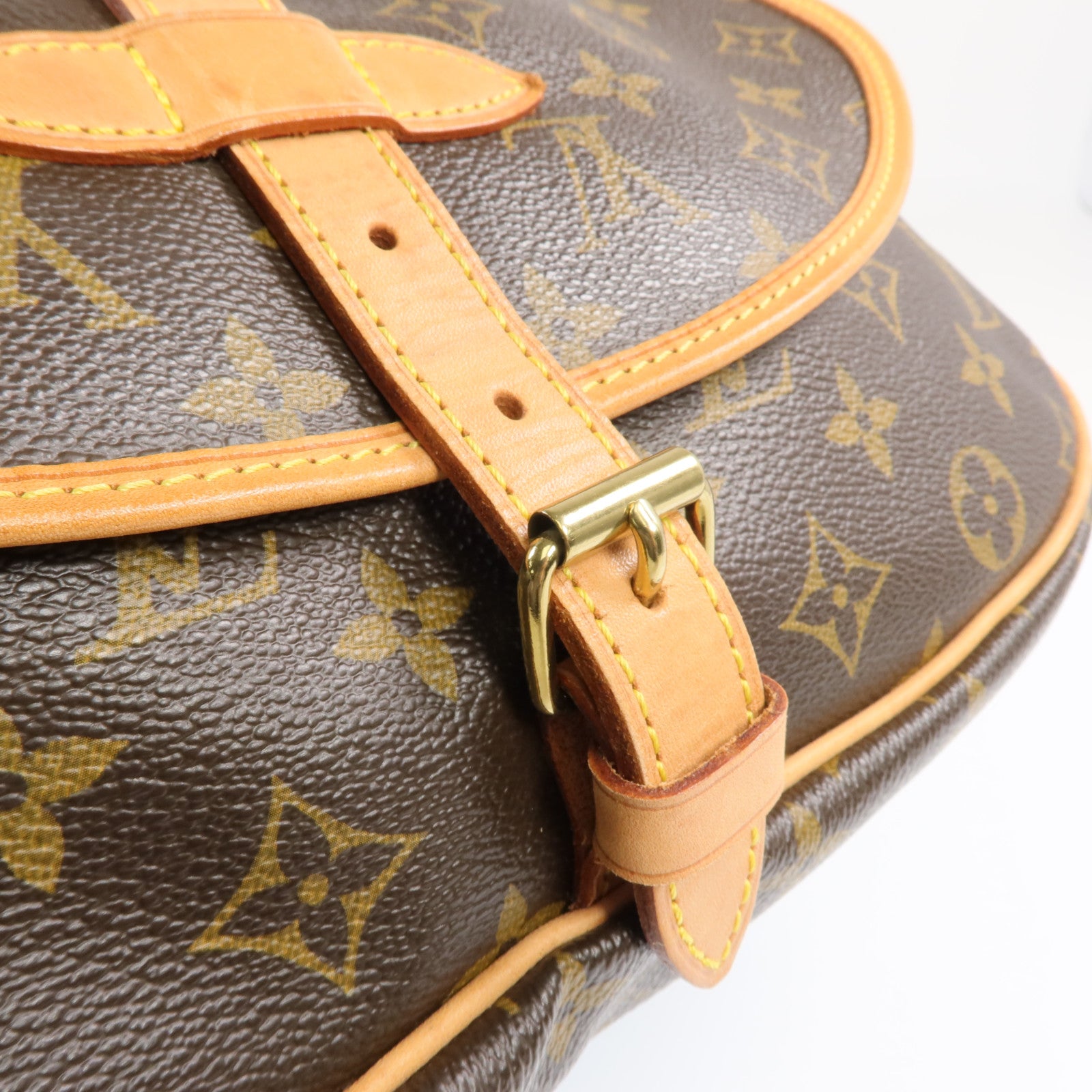 LOUIS VUITTON Monogram Saumur 30金扣肩背袋